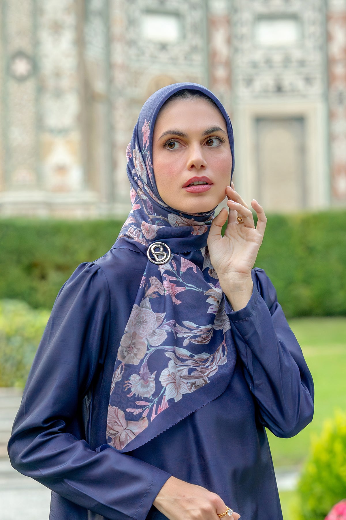 Farra Square - Butterfly Pea