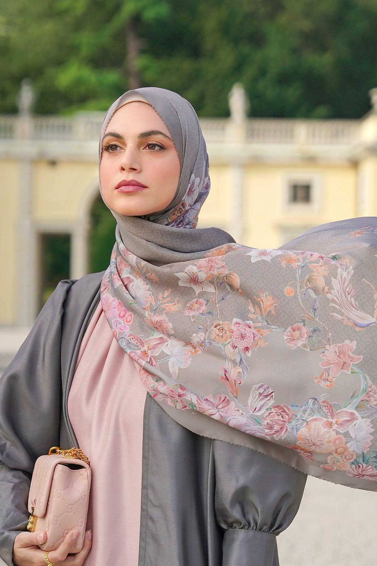 Farra Satin Shawl - Cattail