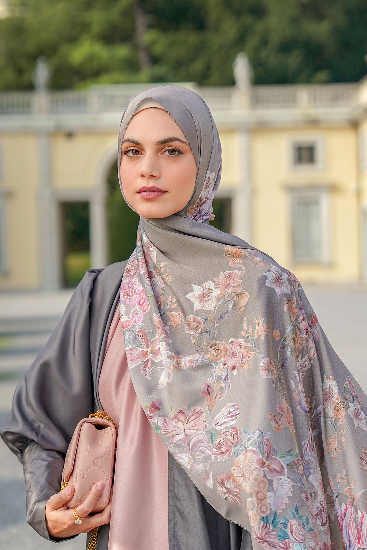 Farra Satin Shawl - Cattail