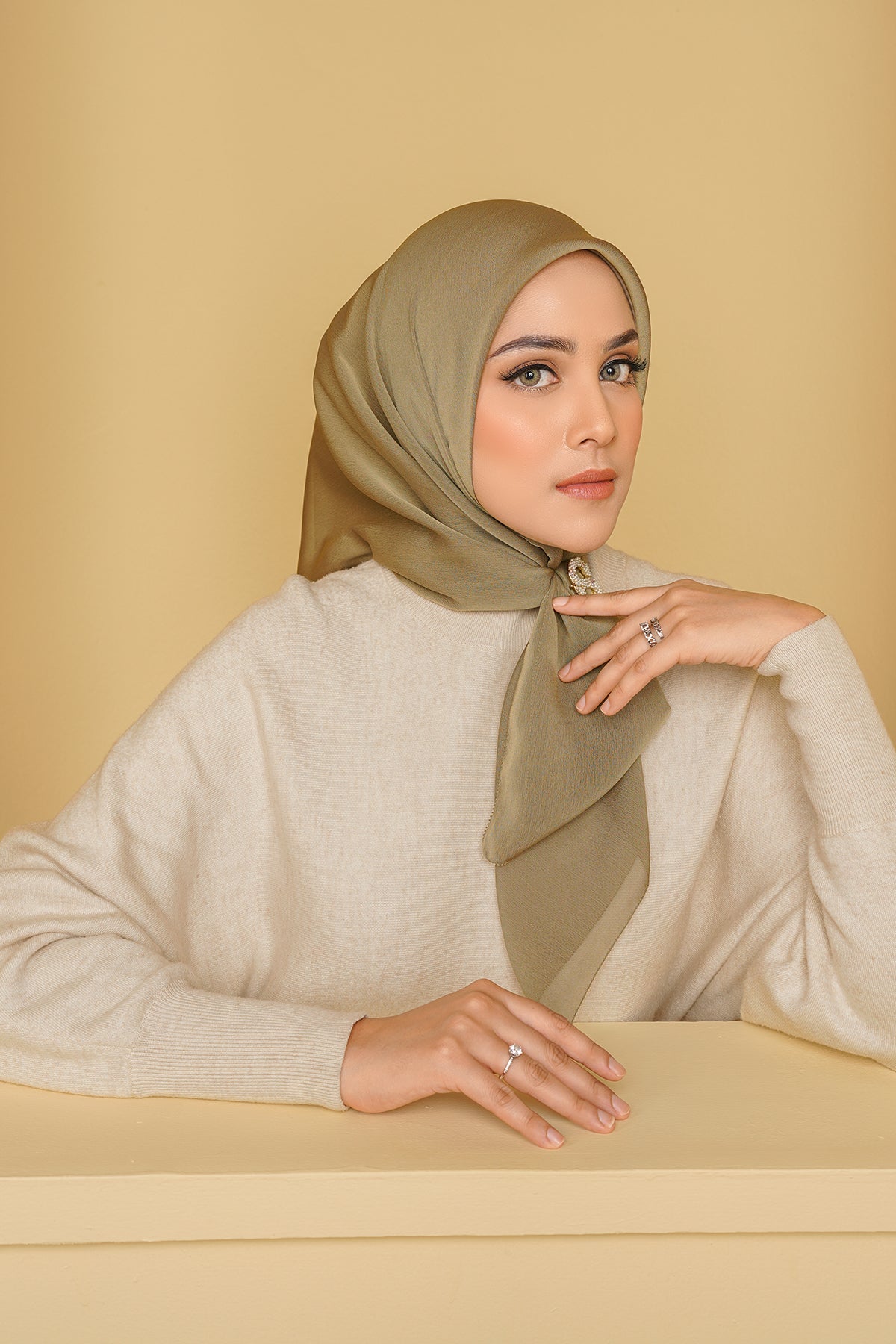 Kelly Square in Sage Green