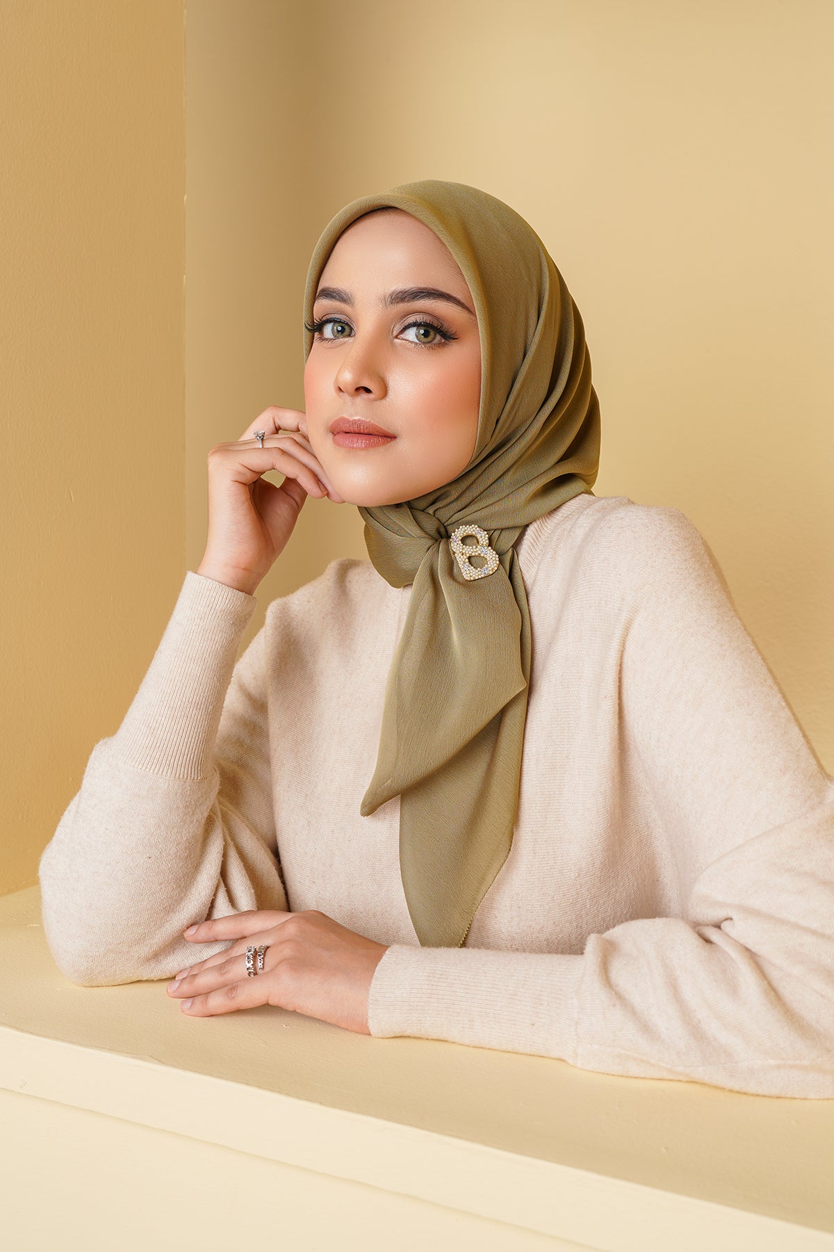 Kelly Square in Sage Green