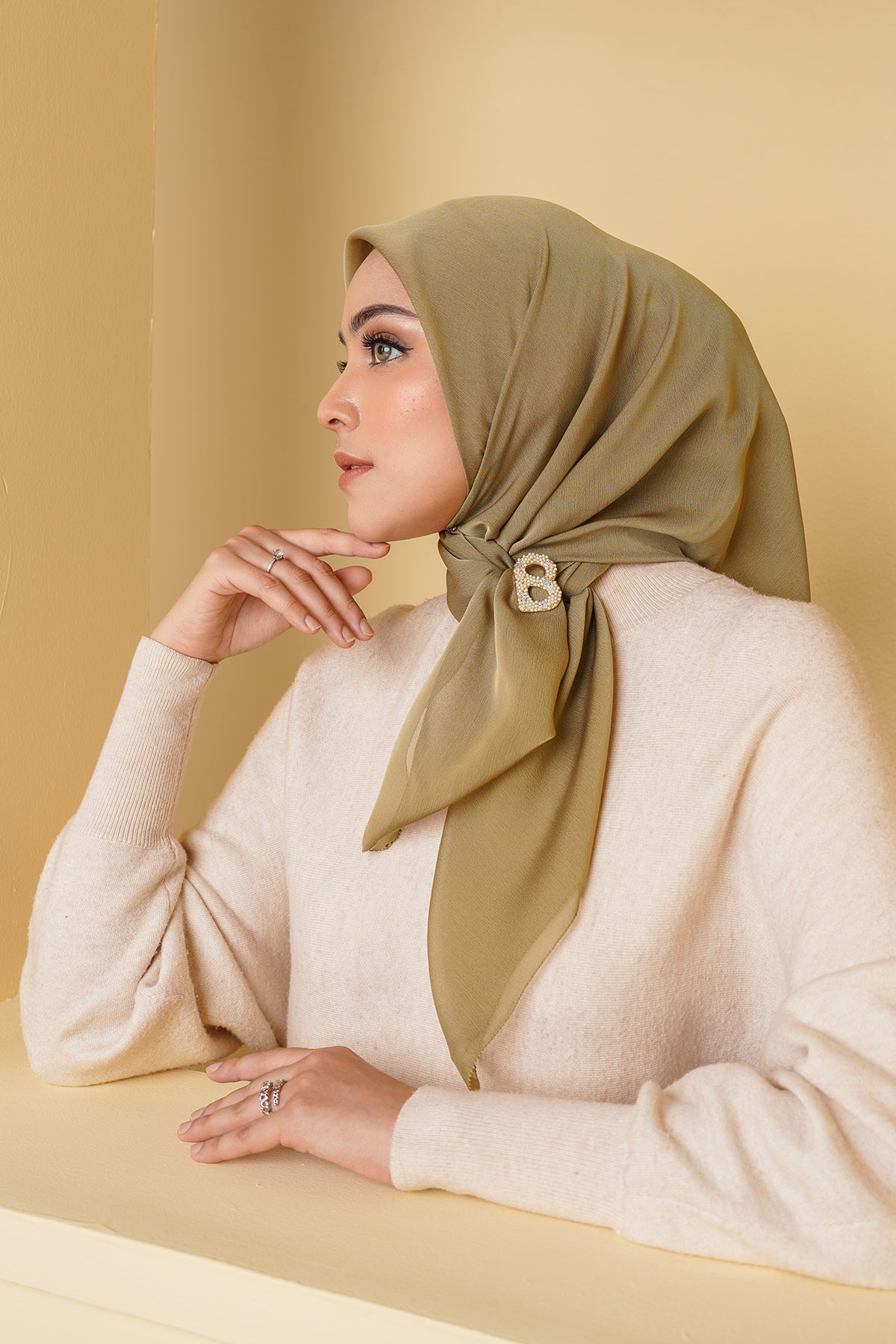 Kelly Square in Sage Green