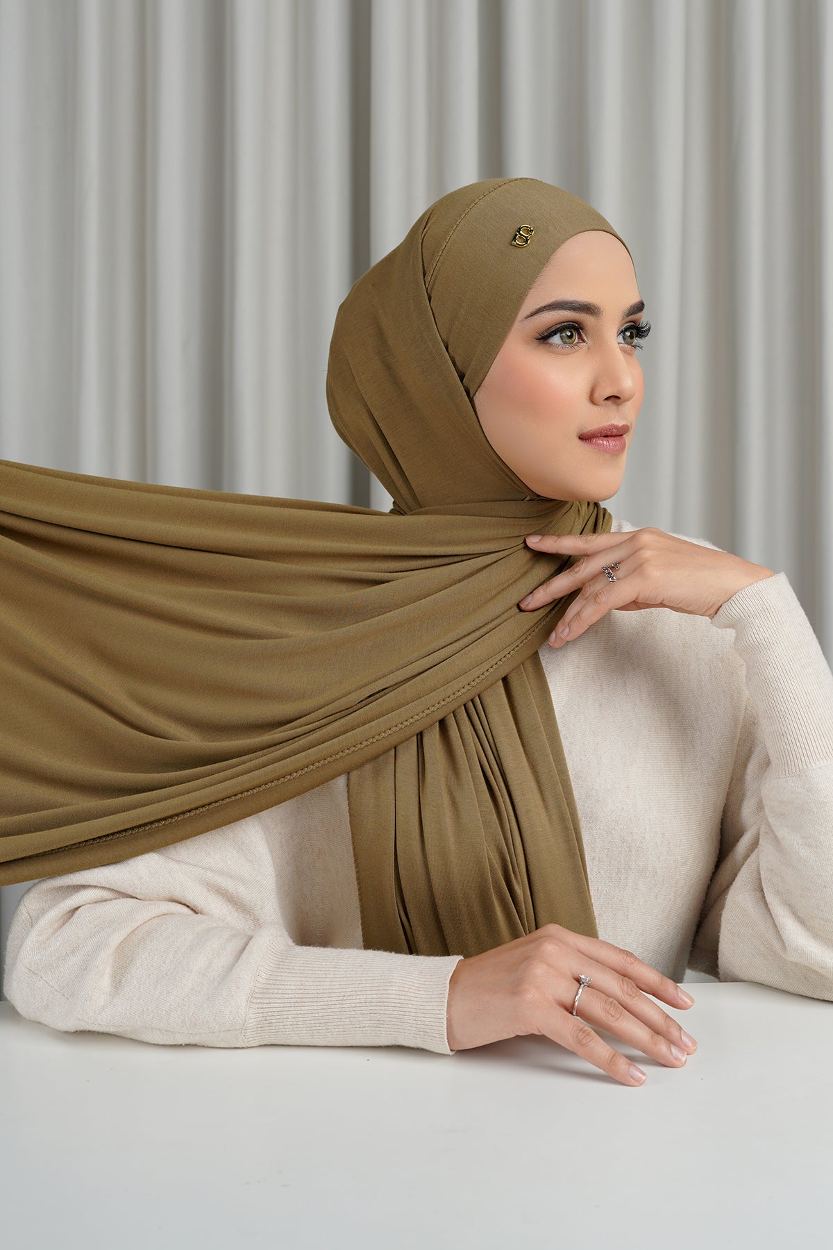 Lisa Jersey Instant - Walnut