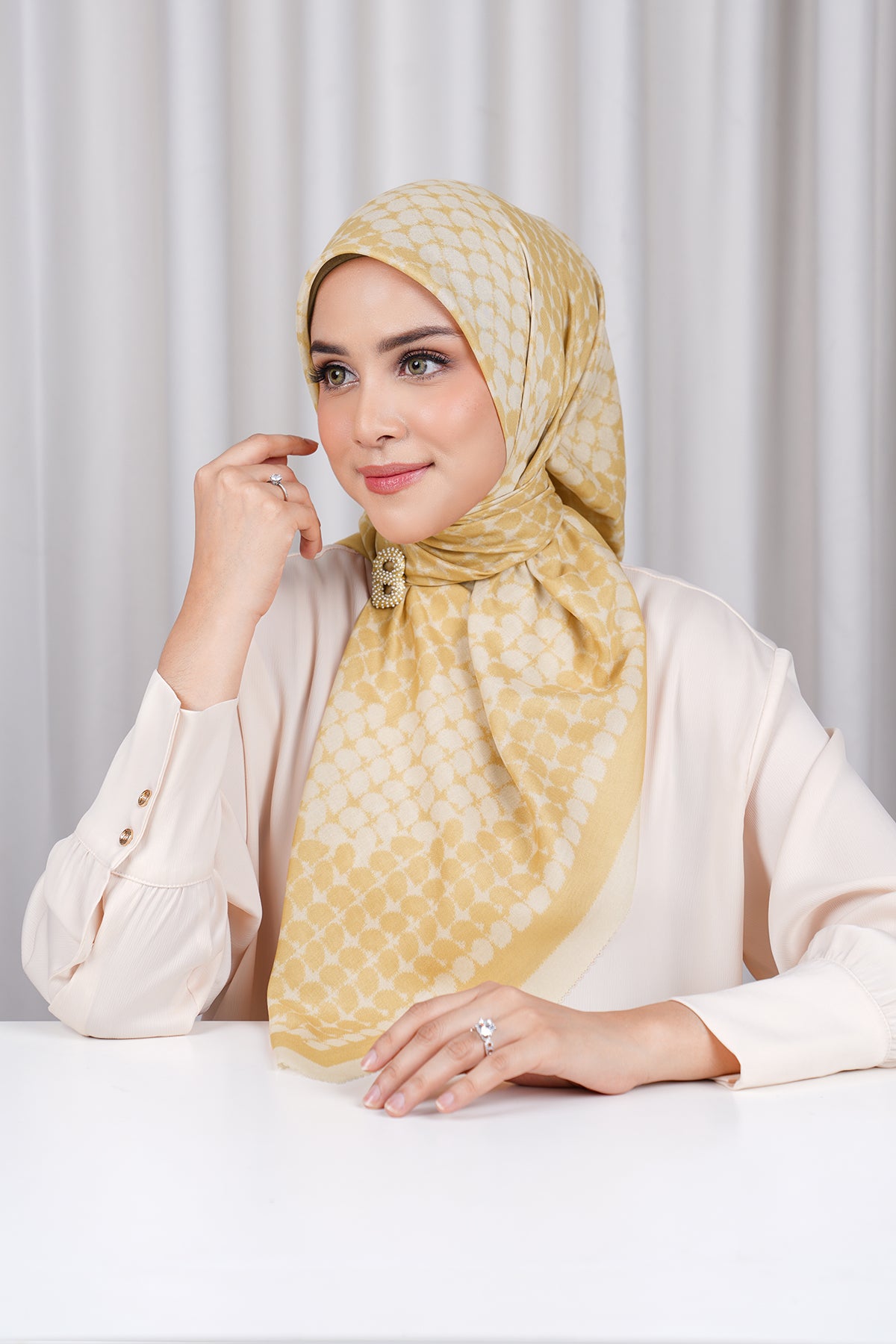 Mirarina Voile Square - Golden Spice