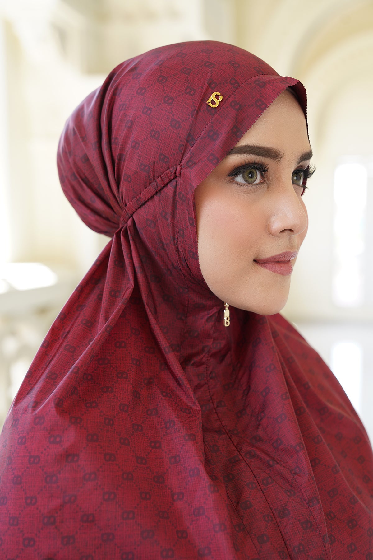 Monogram Mini Capsule Prayer Robe - Red