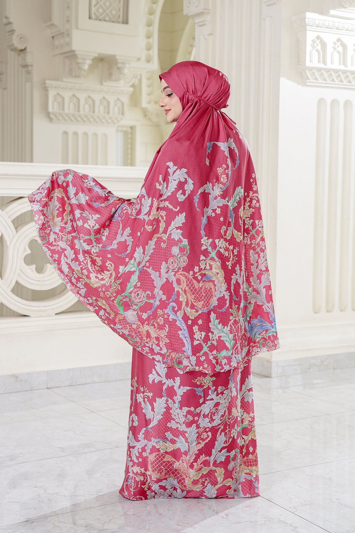 Royale - Grandeur Prayer Robe - Pink Yarrow