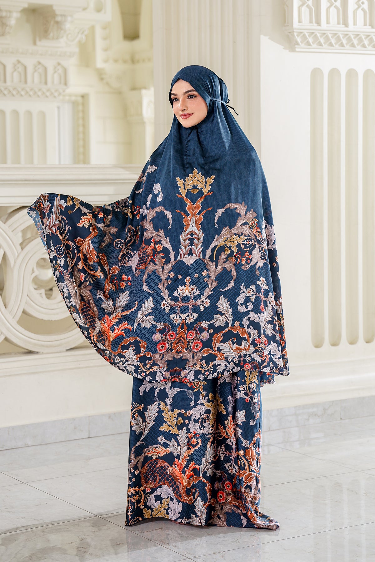 Royale - Grandeur Prayer Robe - Prussian