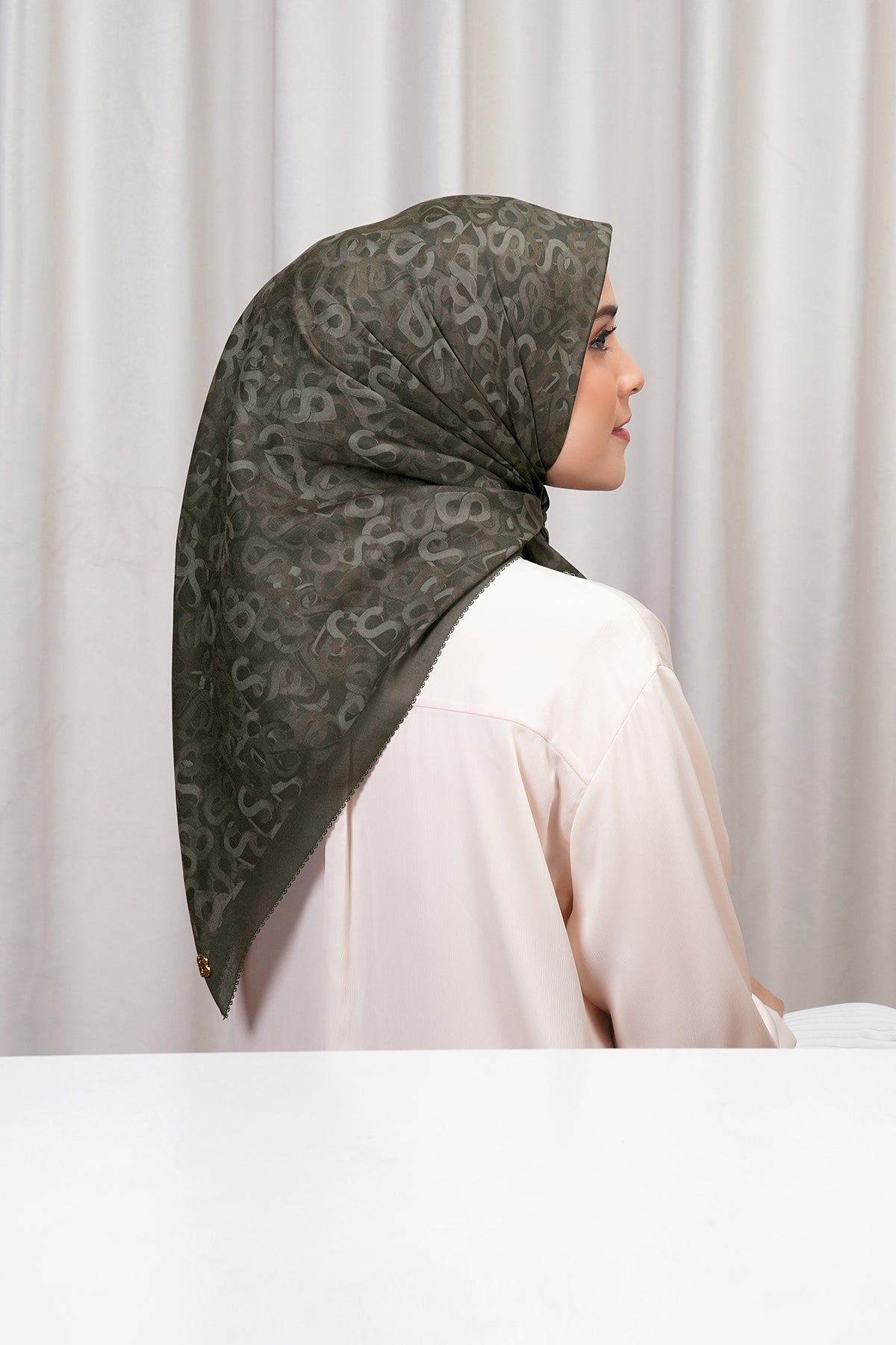 Samla Voile Square - Dark Earth