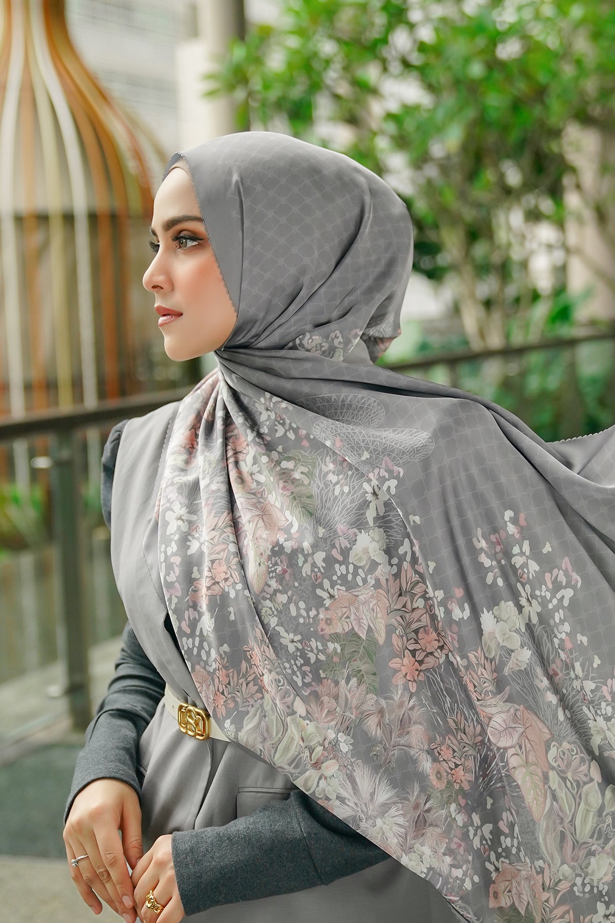 Singapur Saten Şal - Park