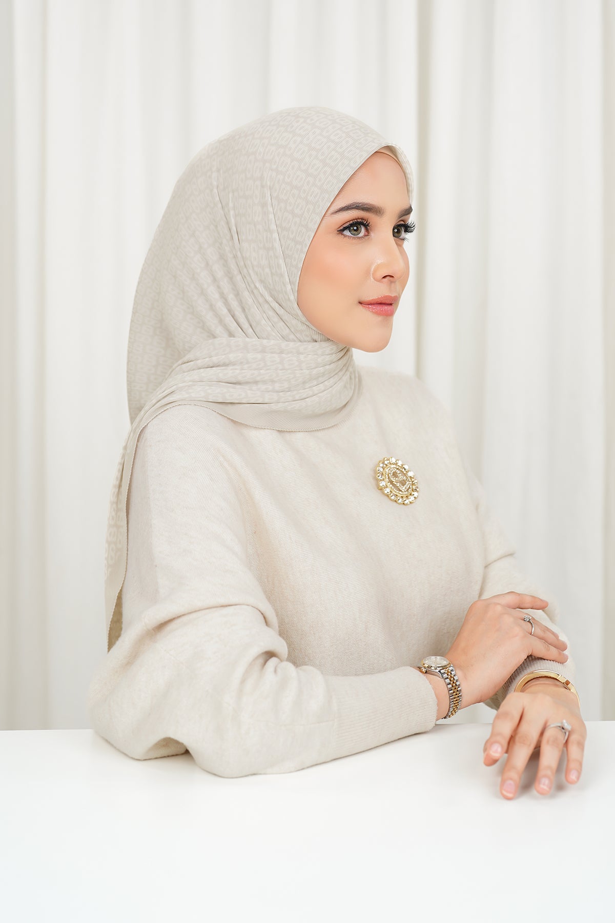 Tapis Pleated Square - Fog