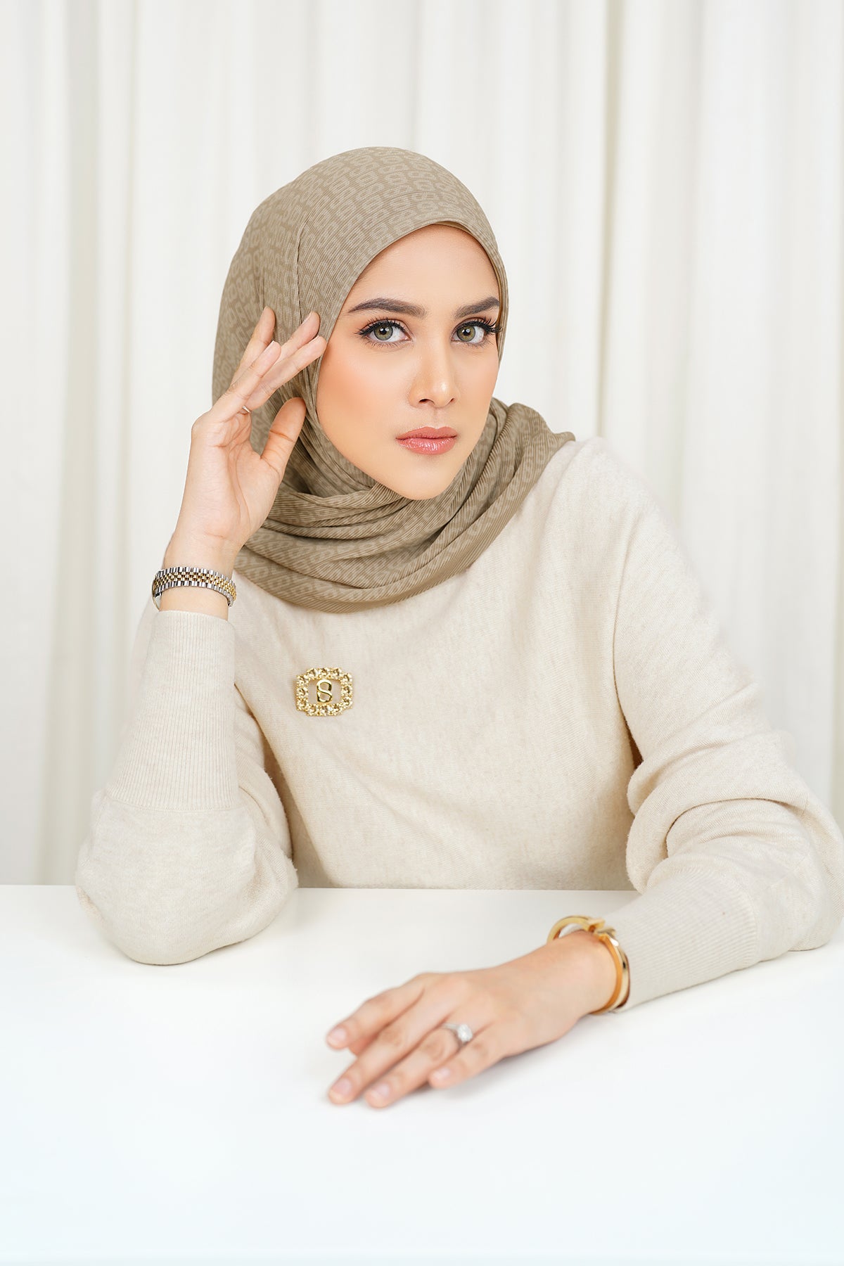 Tapis Pleated Square - Oak