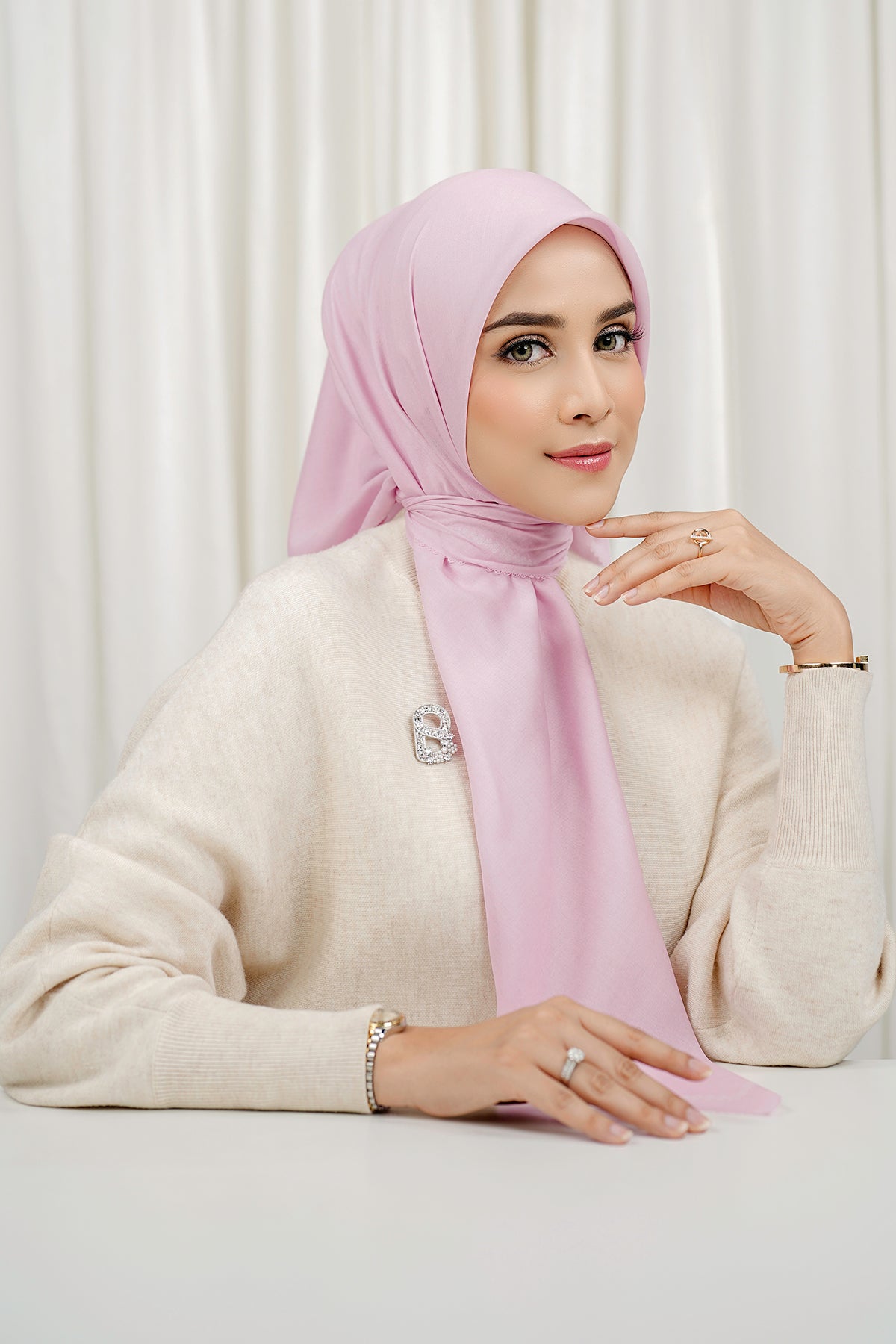 Today's Scarf - Cradle Pink