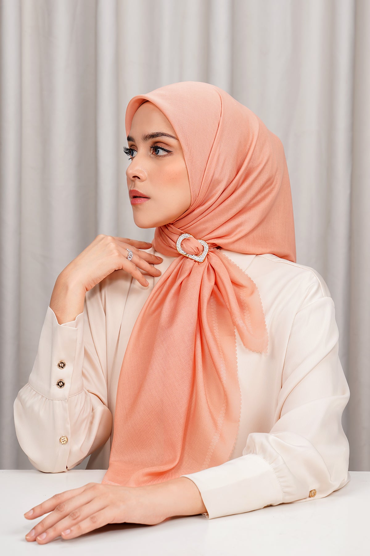 Today's Scarf - Peach