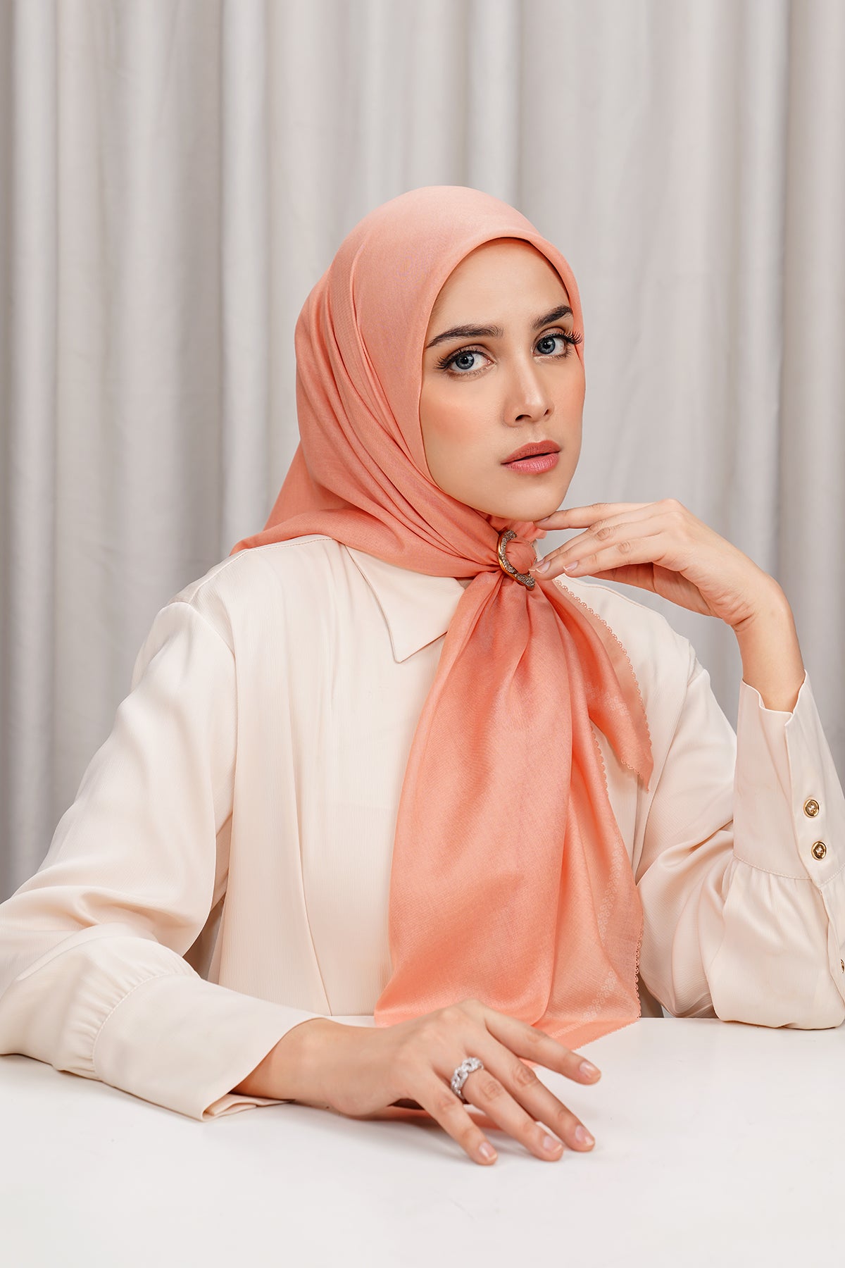 Today's Scarf - Peach