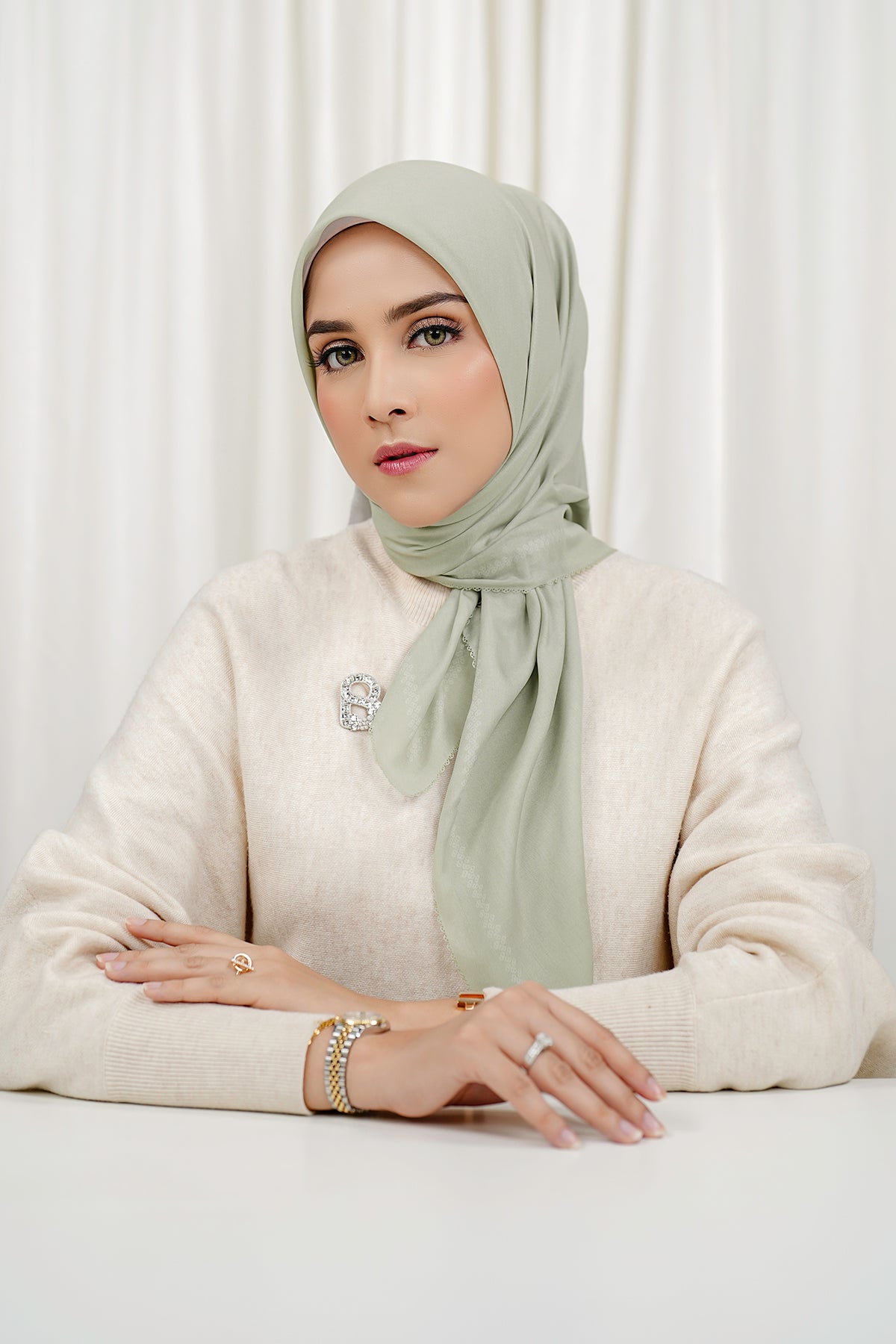 Today's Scarf - Silver Lining