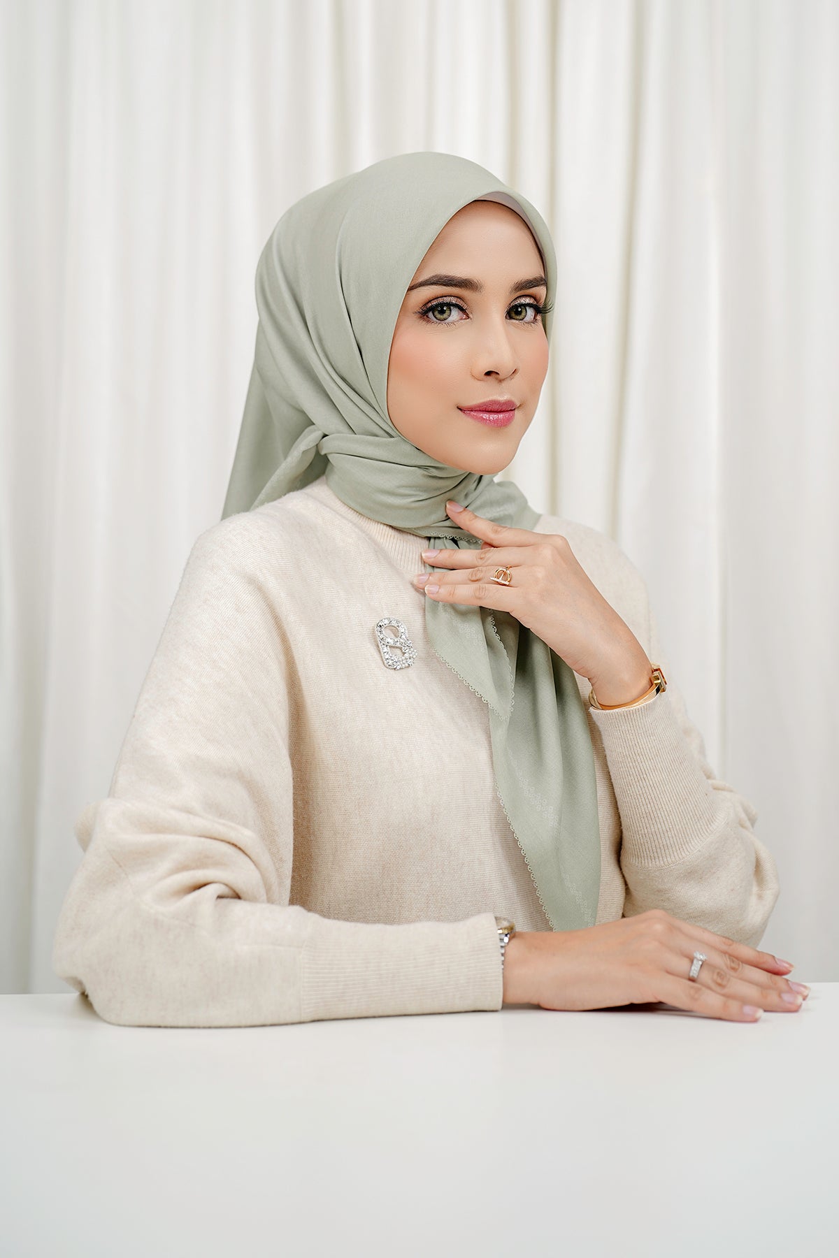 Today's Scarf - Silver Lining