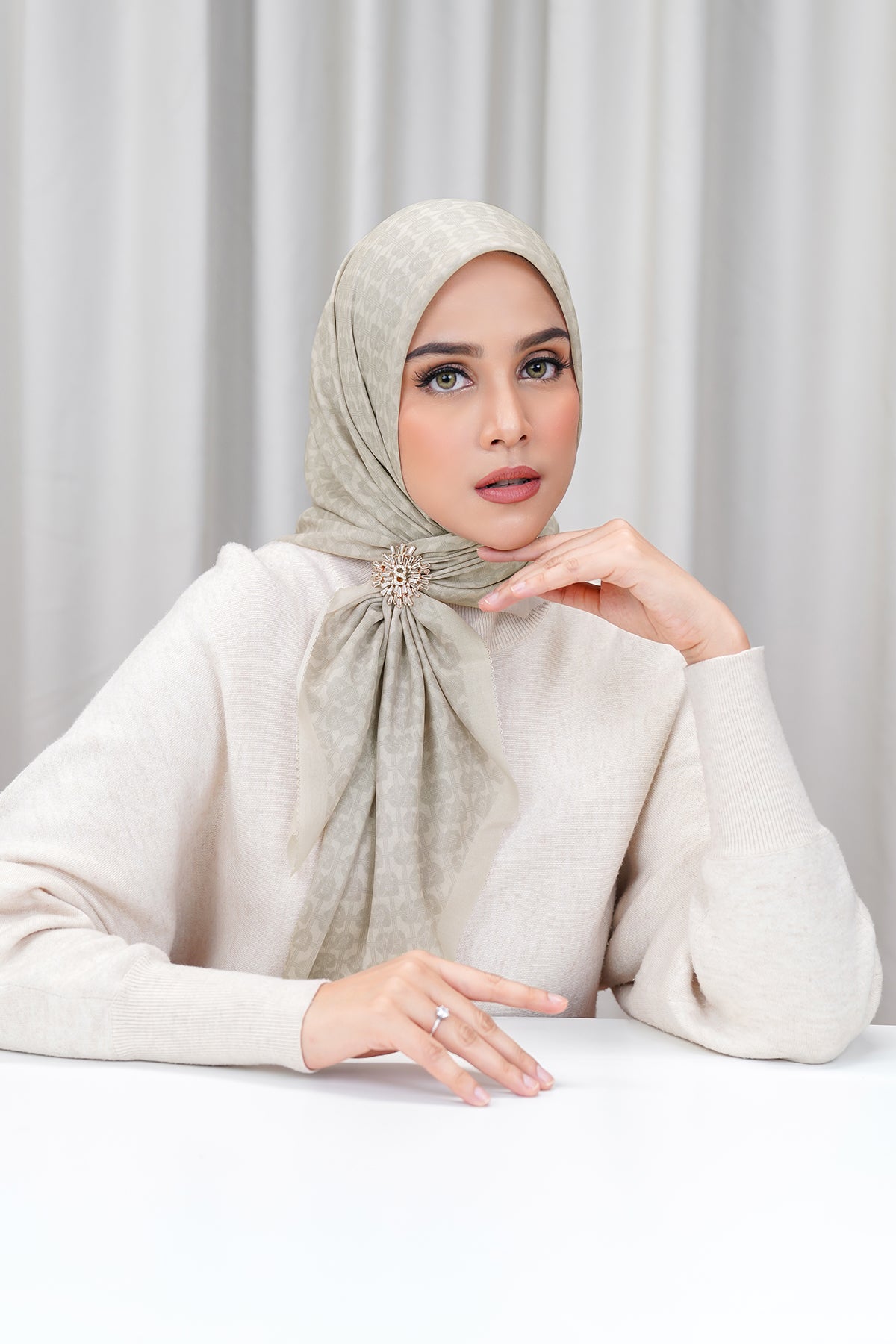 Wicker Voile Square - Birch