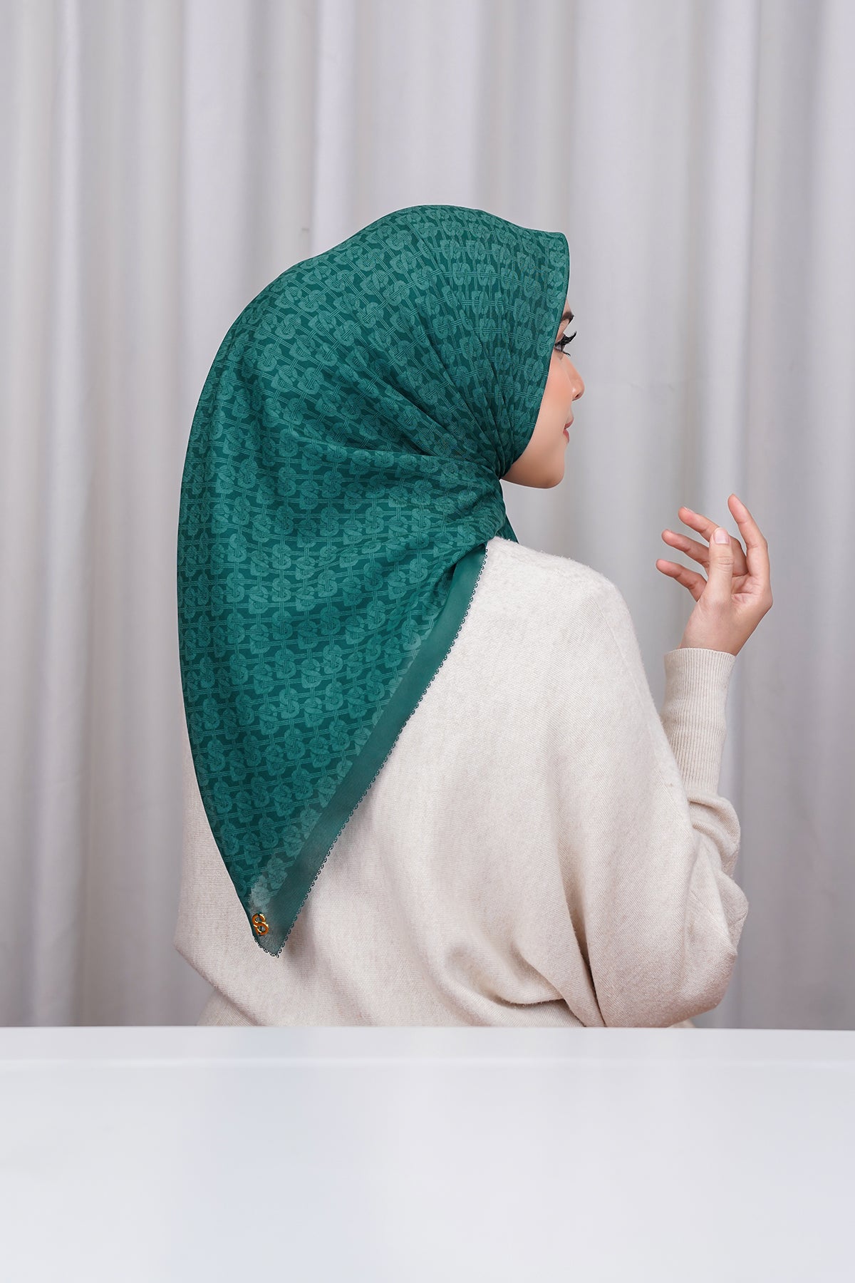 Wicker Voile Square - Rainforest