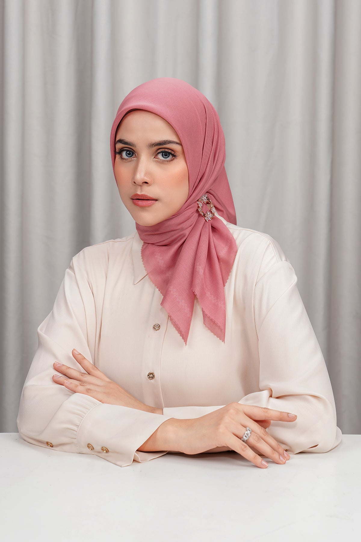 Today's Scarf - Dusty Rose