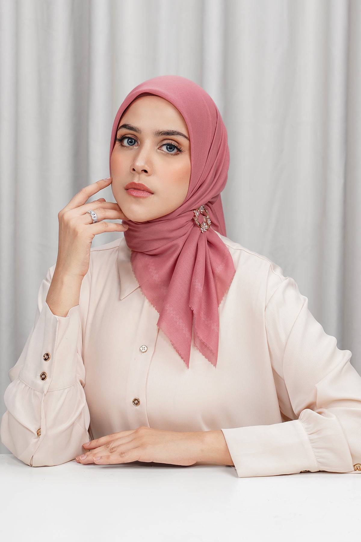 Today's Scarf - Dusty Rose