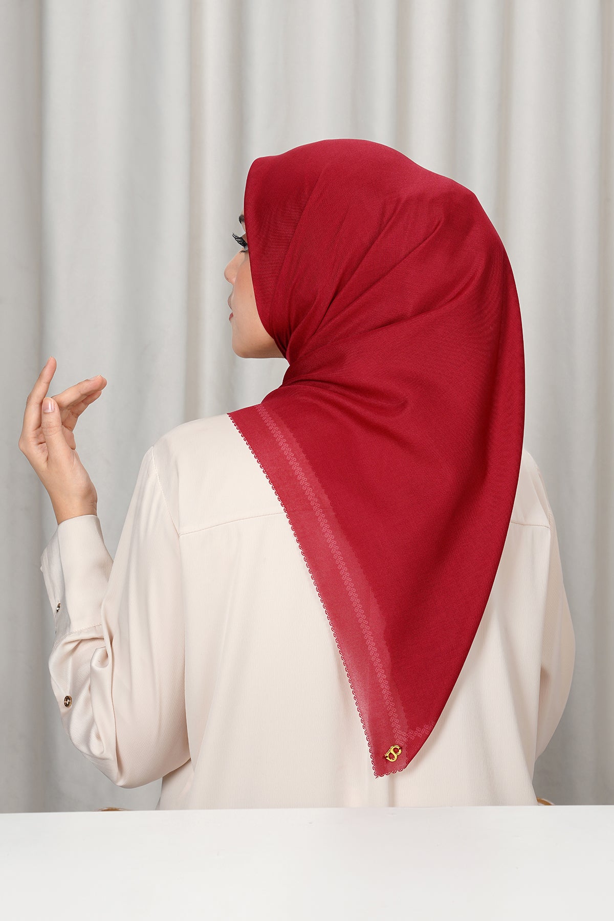 Today's Scarf - Pompeian Red