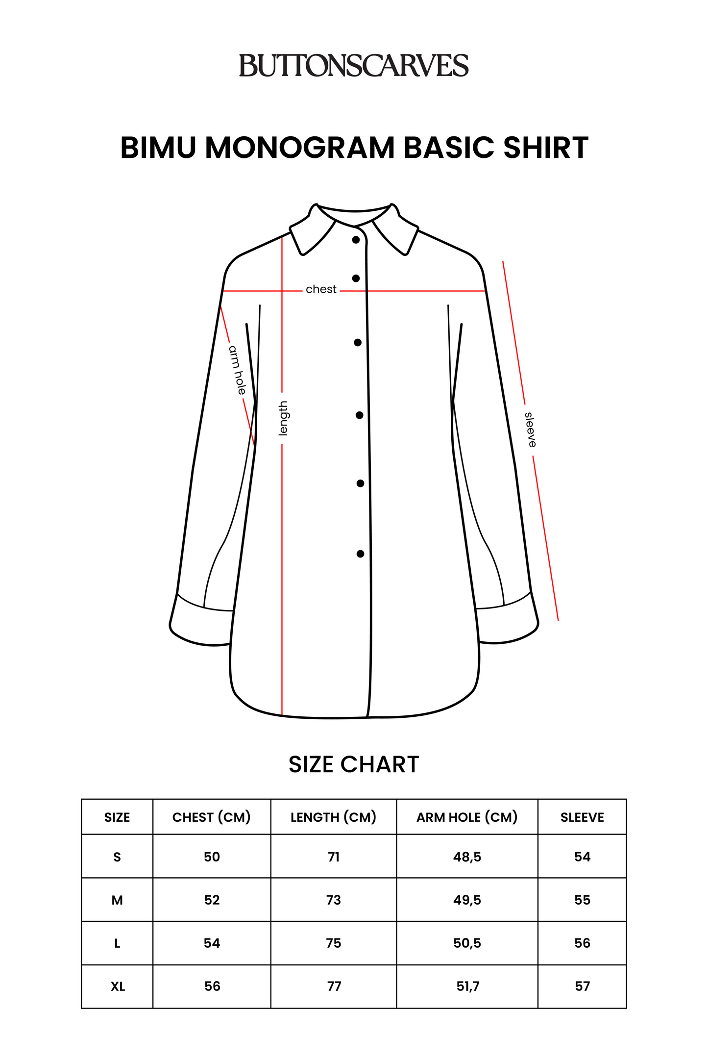 Bimu Monogram Basic Shirt - Chasen