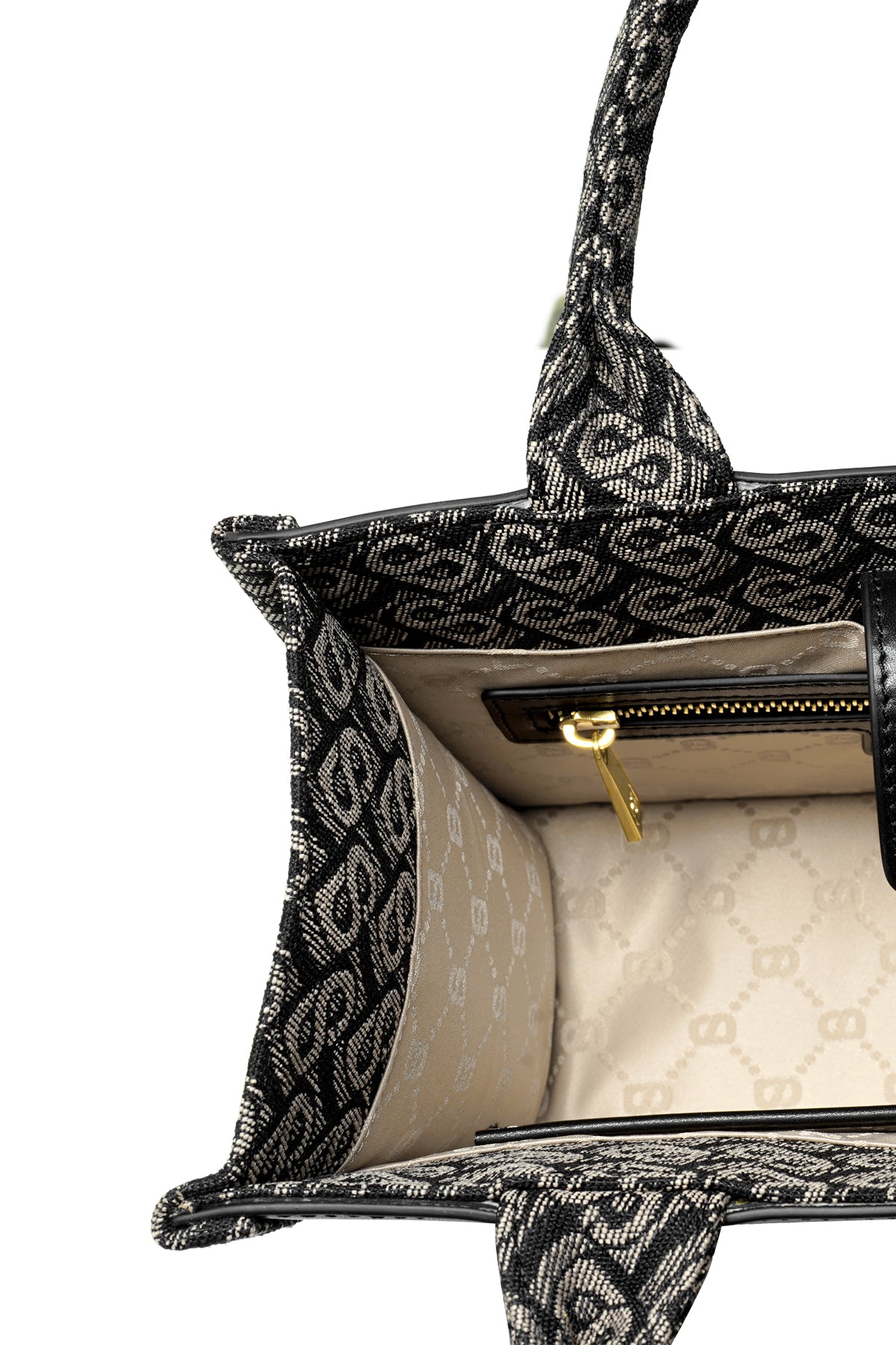 Bimu Jacquard Tote Bag Small - Black