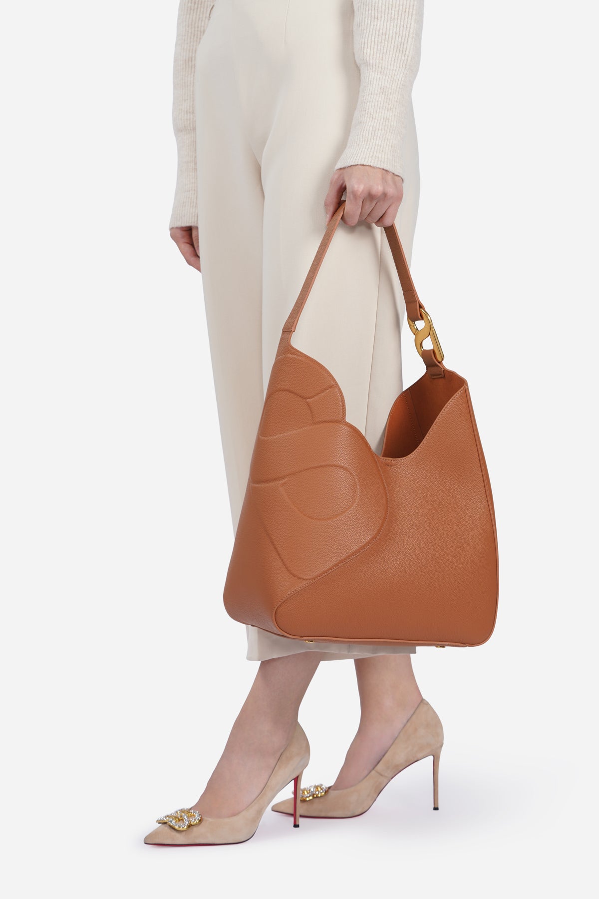 Britney Hobo Bag - Brown