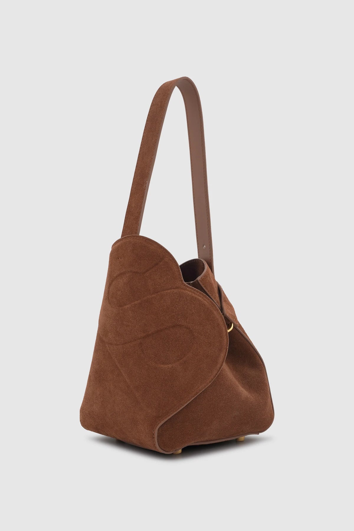 Britney Bag Small - Suede Leather - Caramel