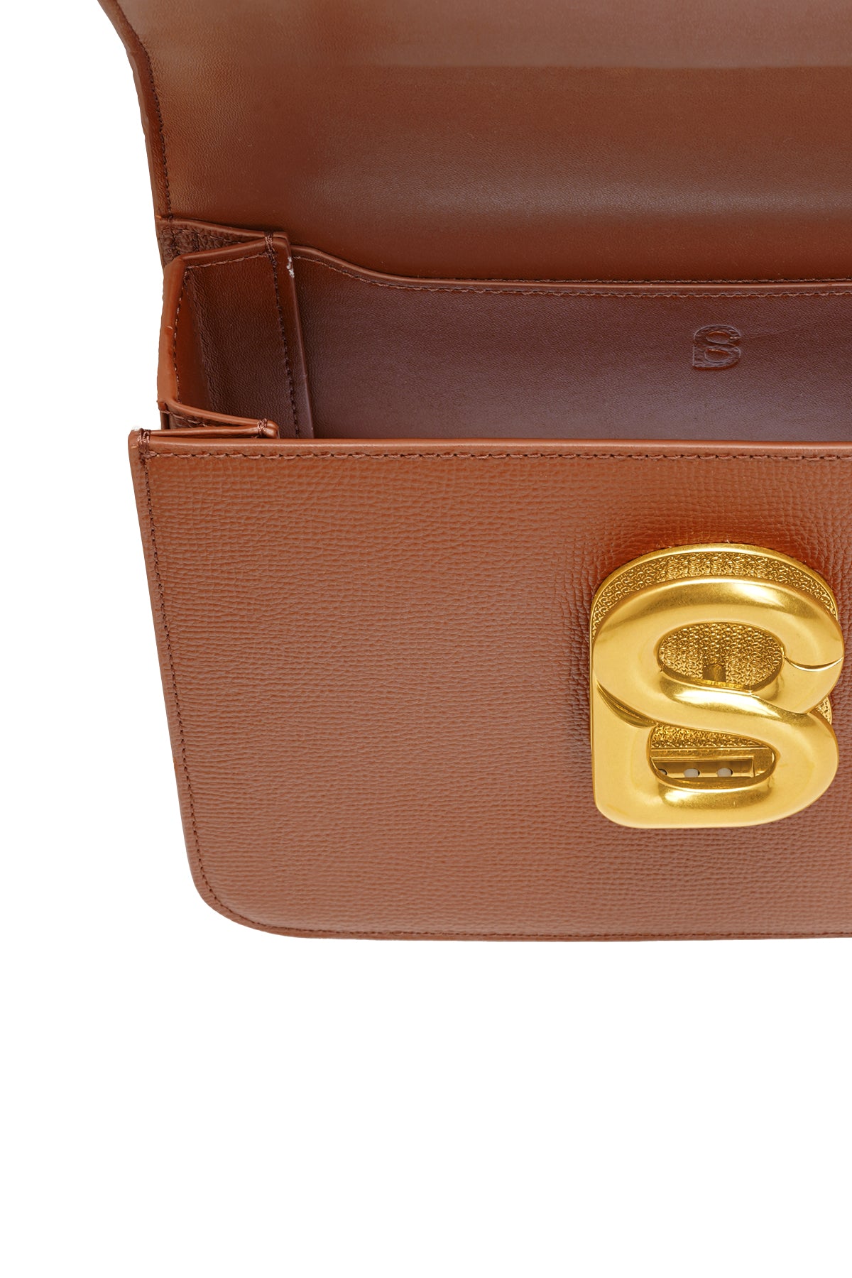 Audrey Chain Leather Bag Medium - Caramel