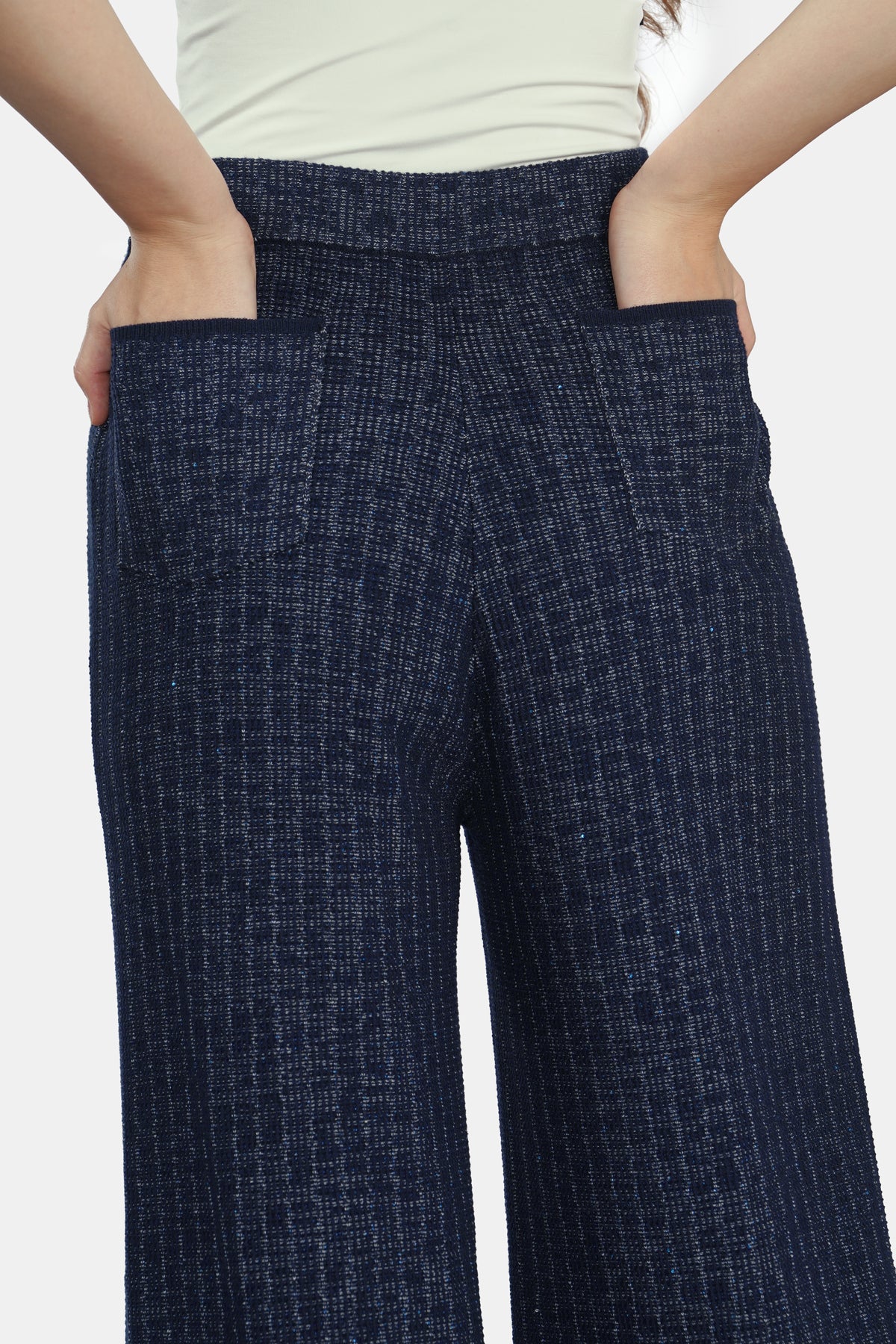 Charlotte Knit Pants - Navy