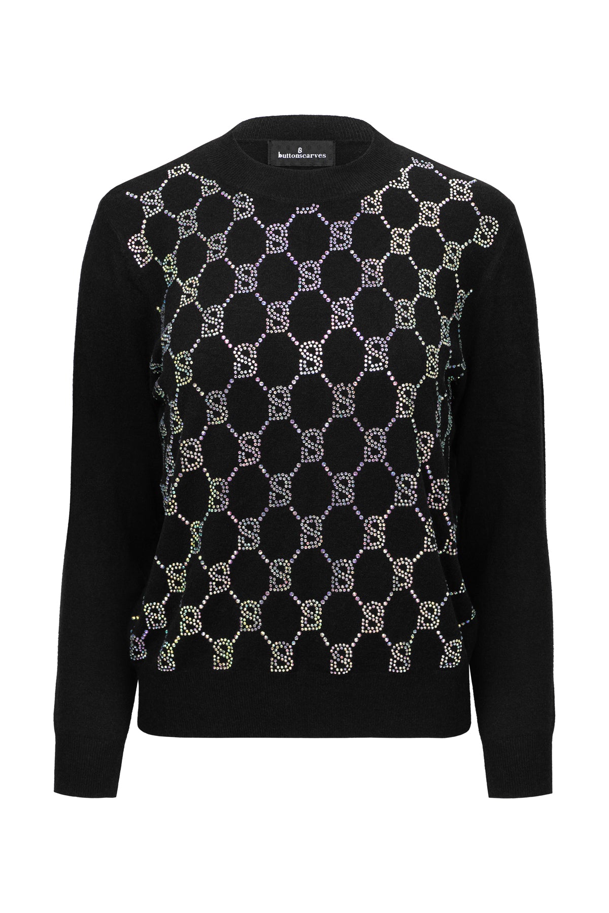 Clara Monogram Sweatshirt - Black