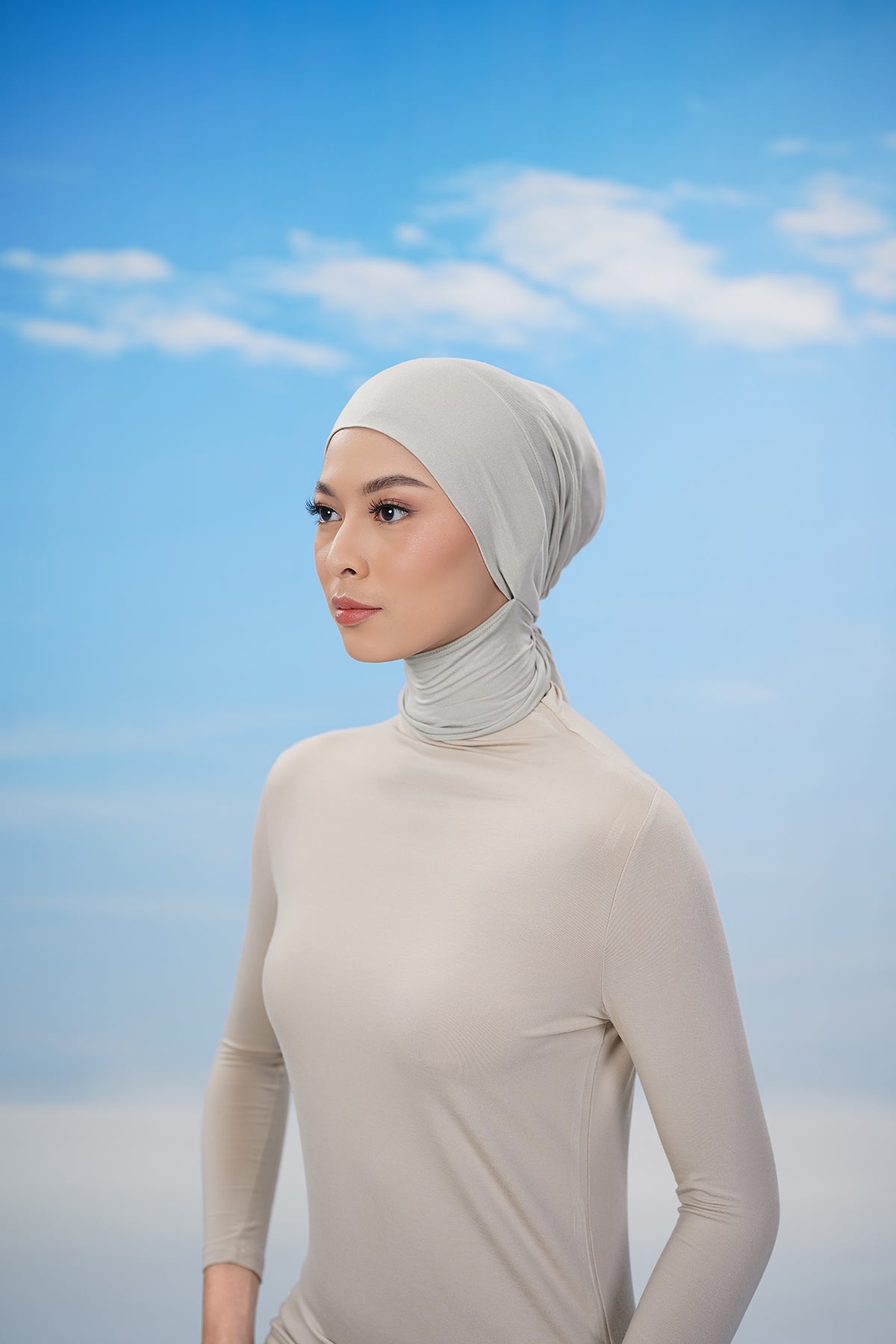 Inner Neck Tie - Taupe