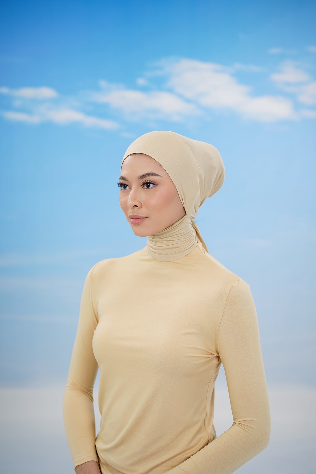 Inner Neck Tie - Almond