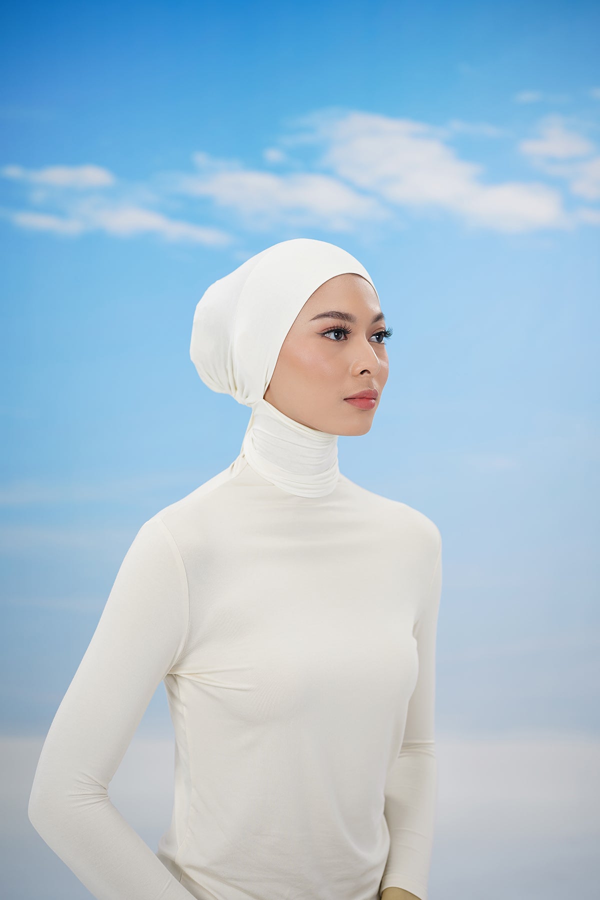 Inner Neck Tie - Egret