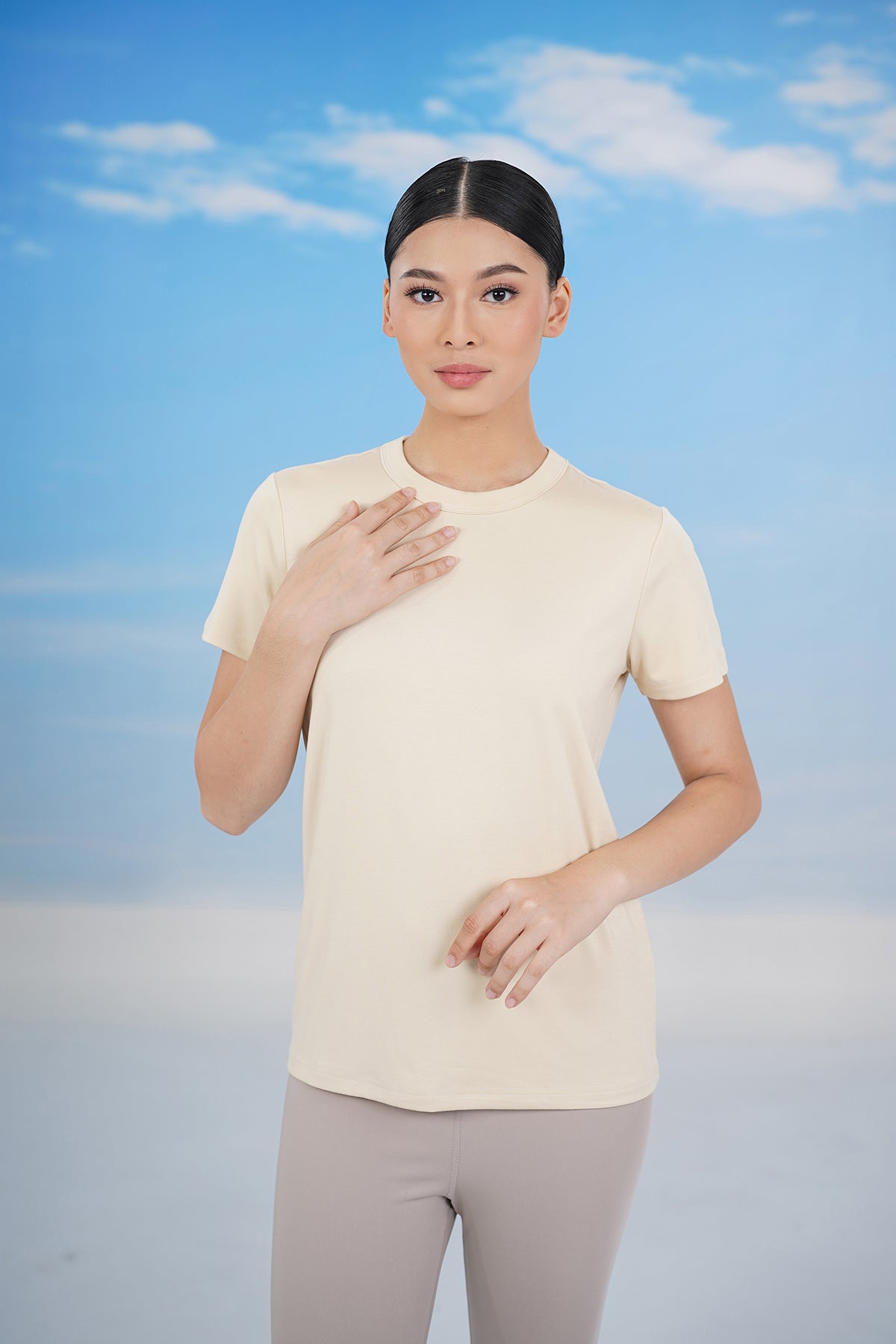 Everyday Inner Short Sleeves - Wood Ash