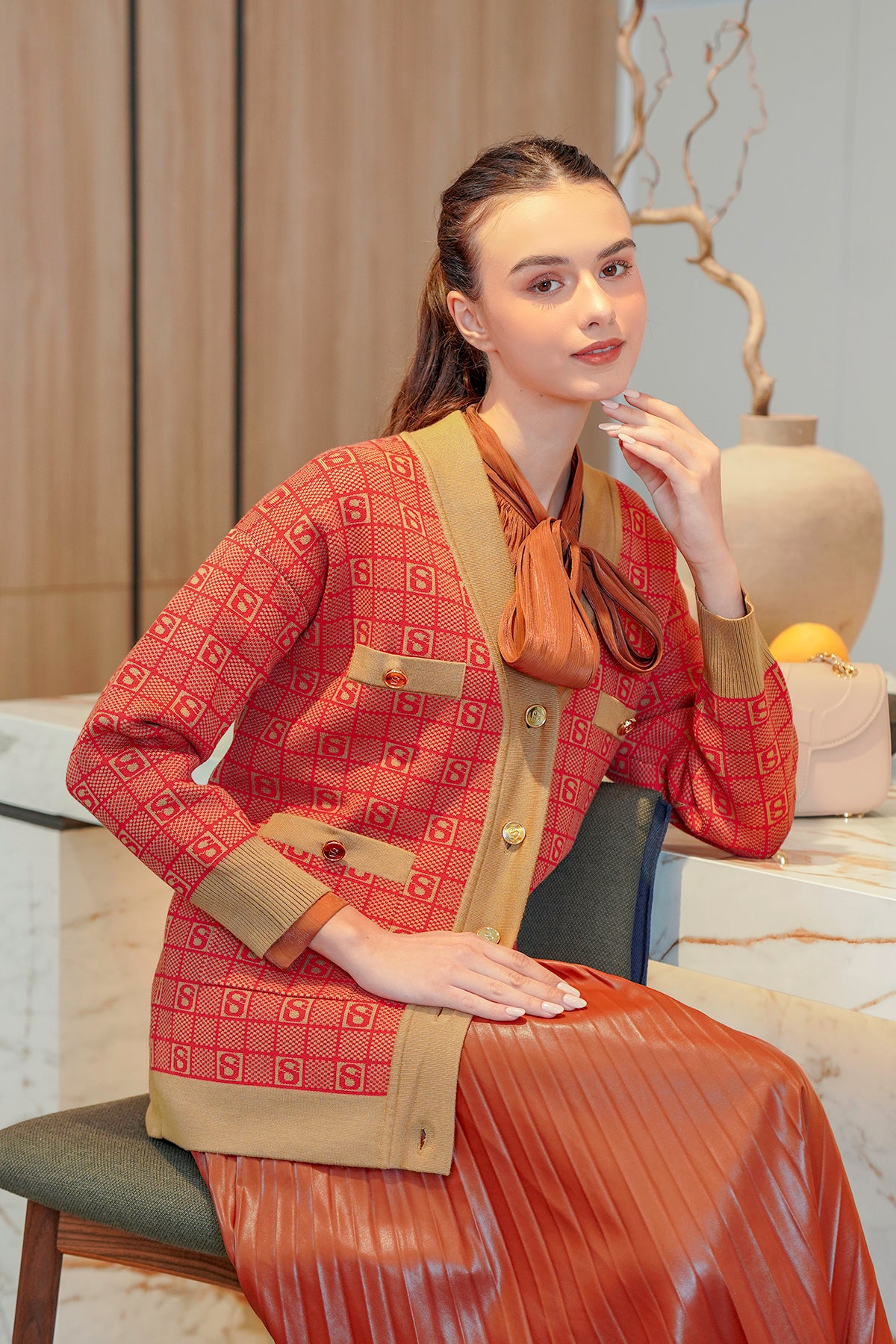 Plaid Outer - Red