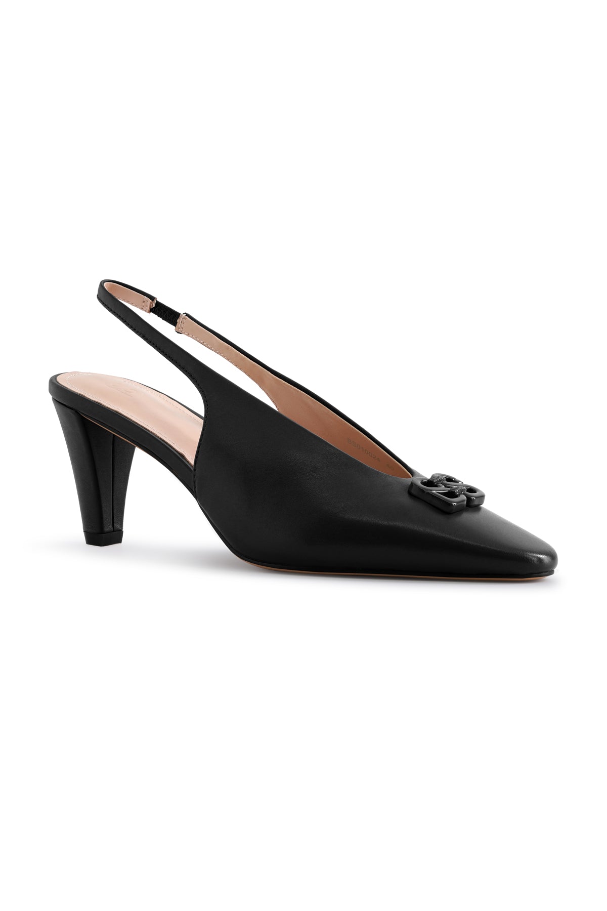 Deux Slingback Topuklu Ayakkabı - Siyah