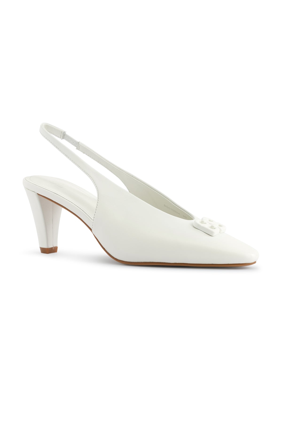 Deux Slingback Heels White