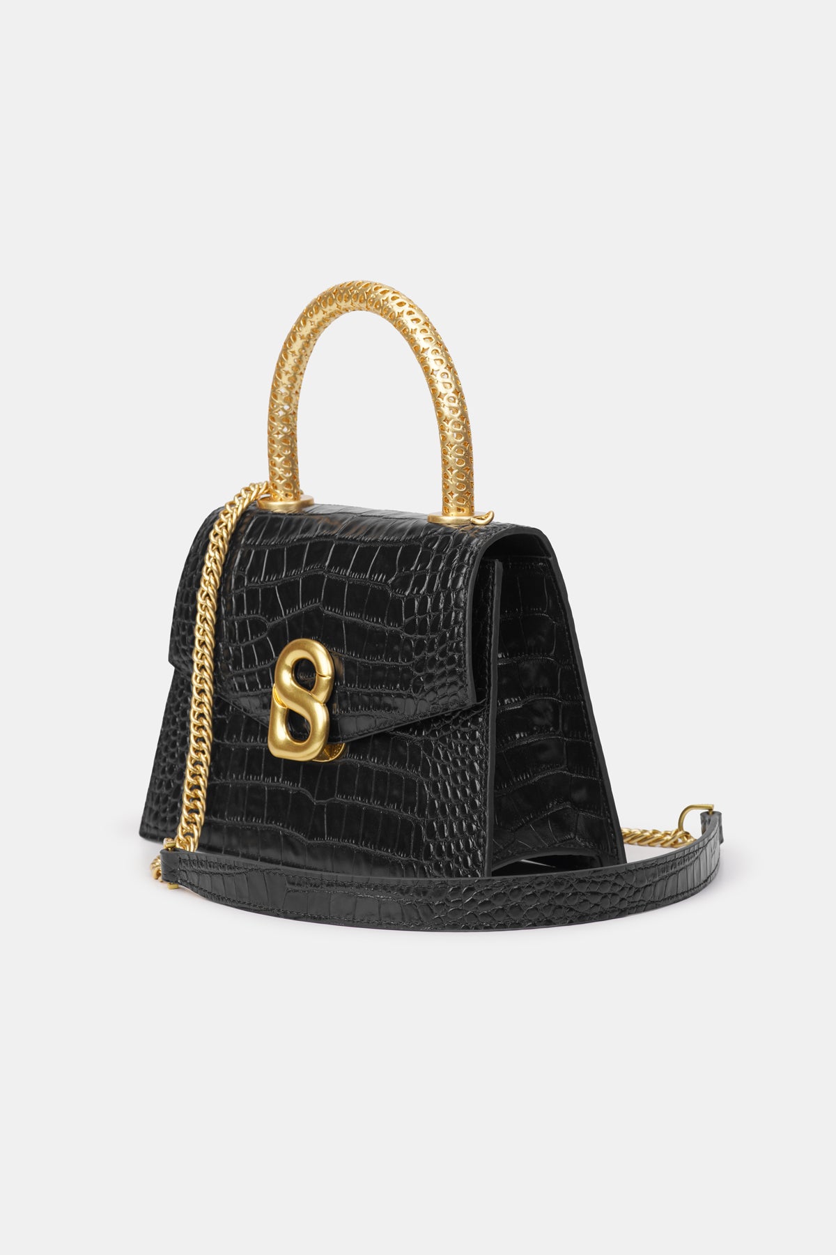 Diana Top Handle Bag - Black