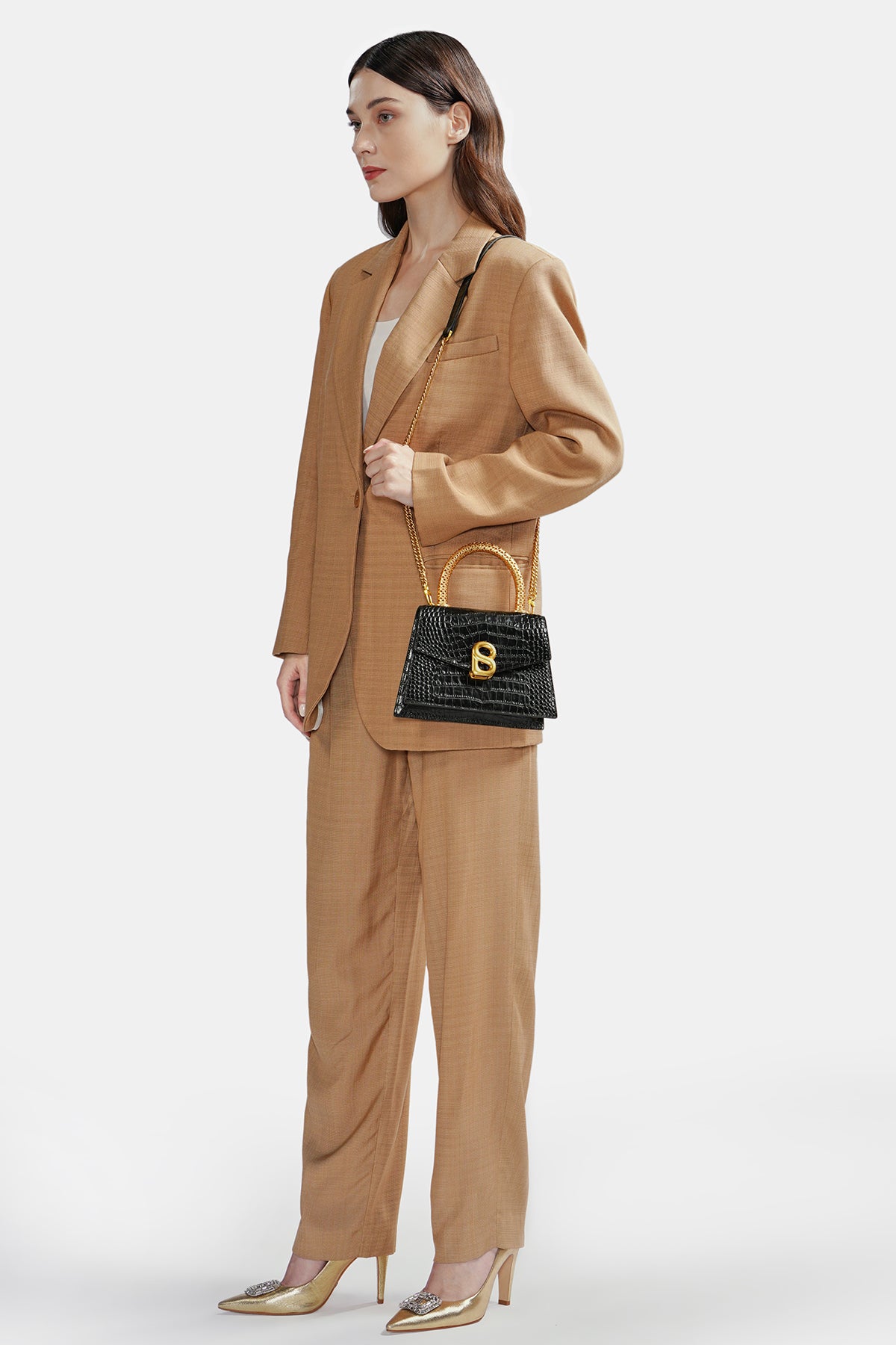 Diana Top Handle Bag - Black