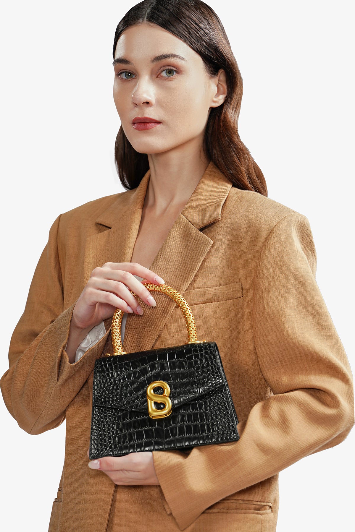 Diana Top Handle Bag - Black