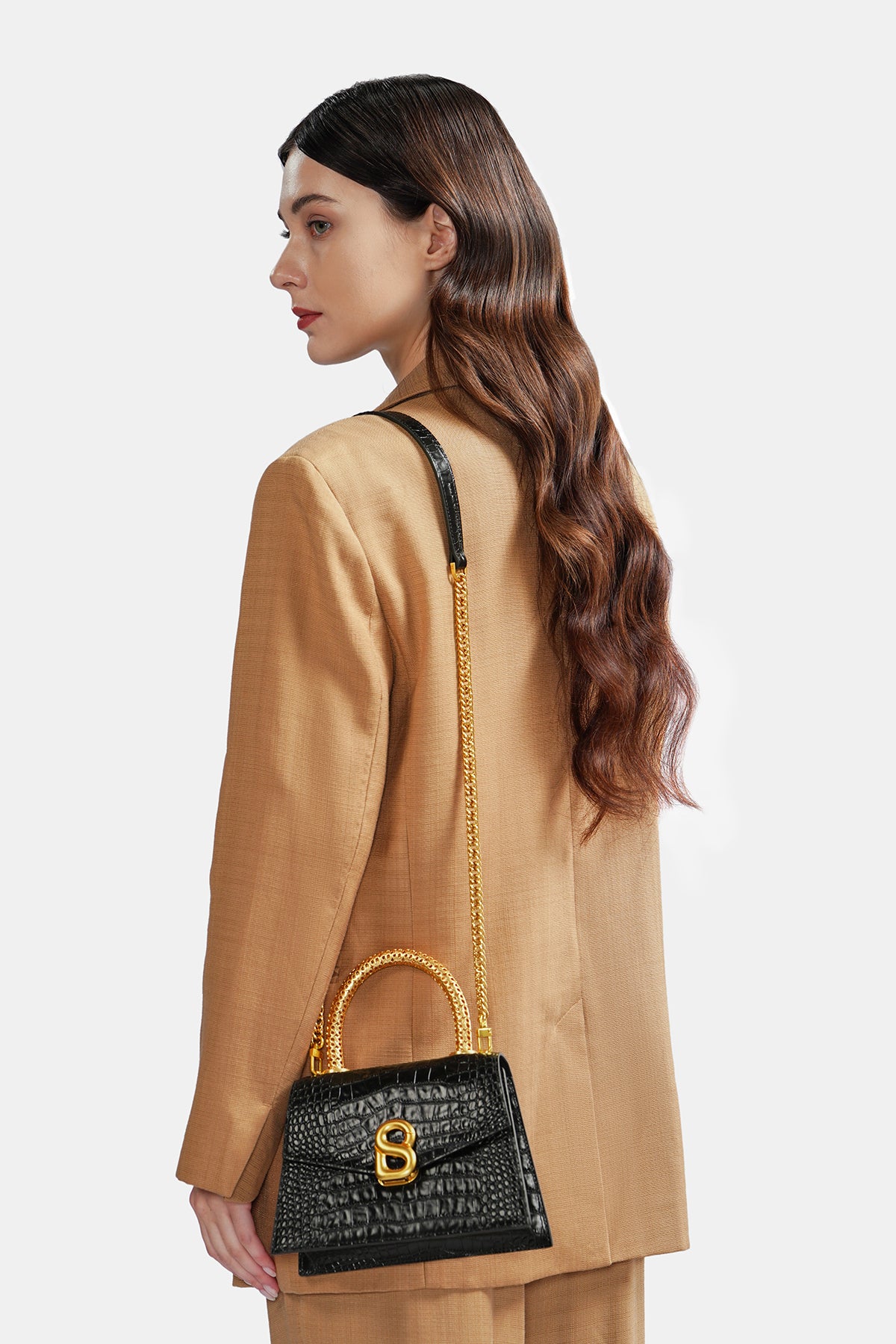 Diana Top Handle Bag - Black