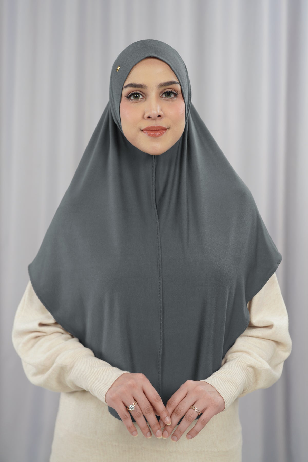 everyday jersey slip-on scarf in volcano by buttonscarves