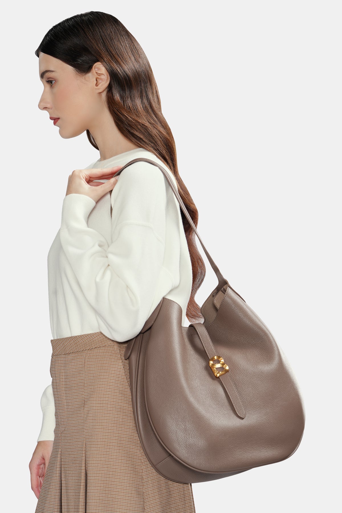 Halo Hobo Bag - Fossil