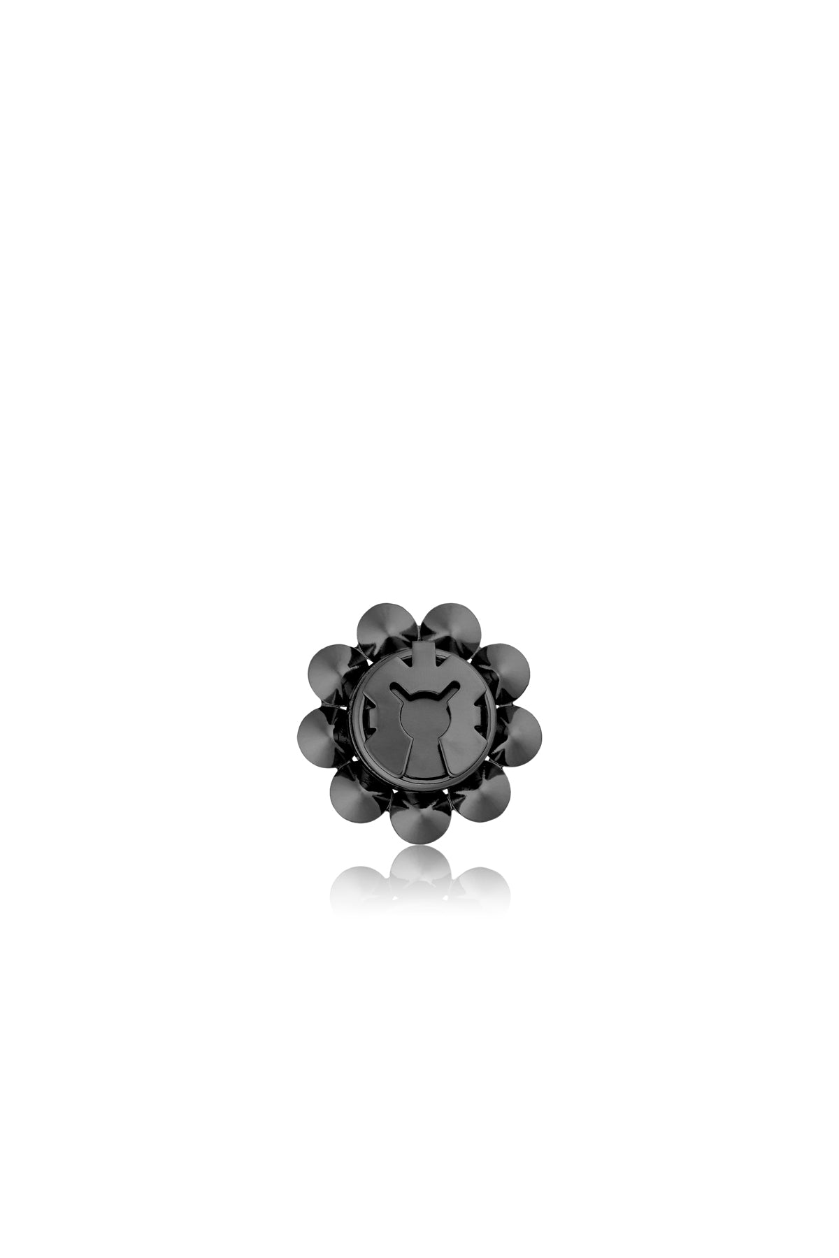 Hana Button Cover - Hematite