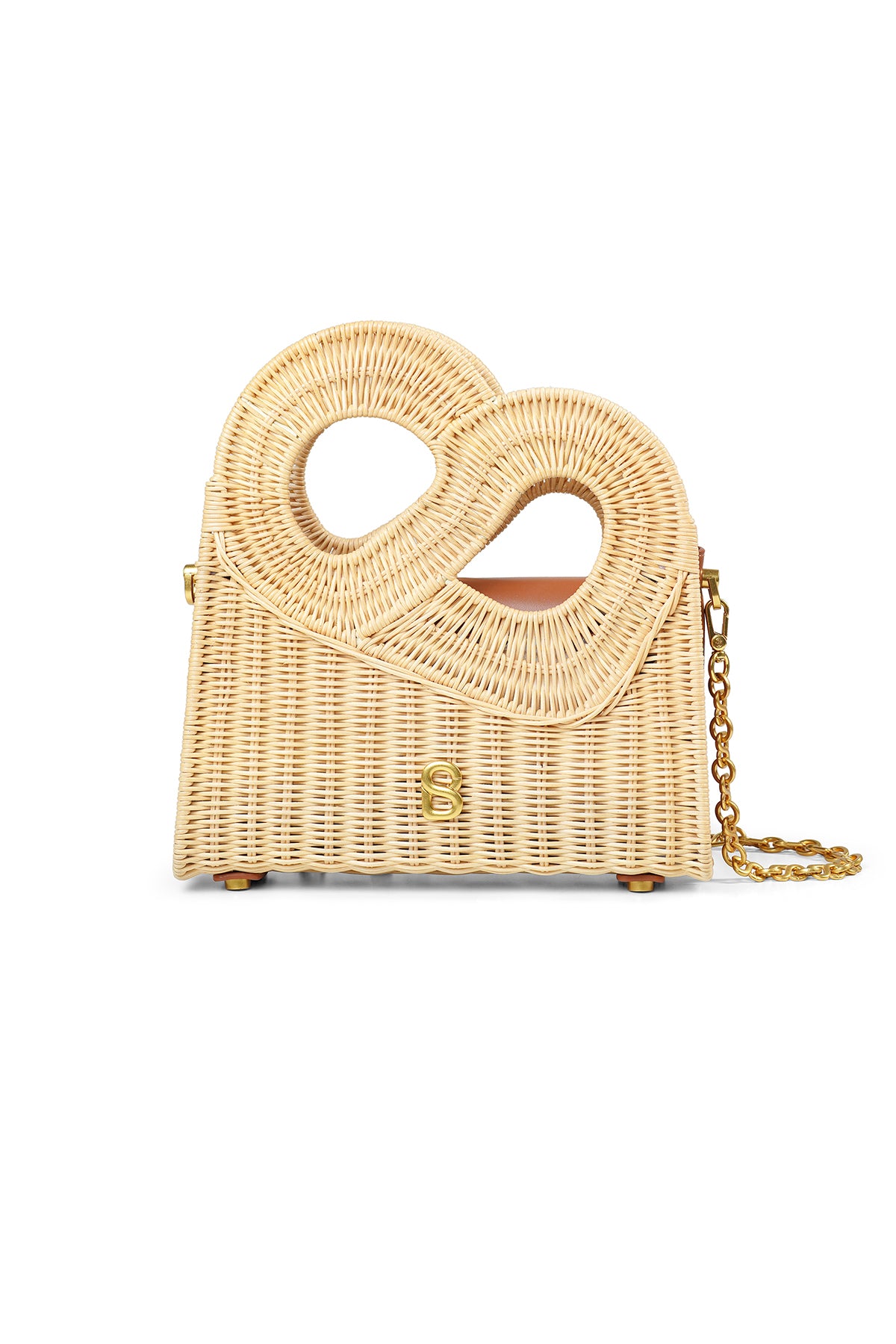 Hold Me Rattan Çanta Orta Boy - Karamel