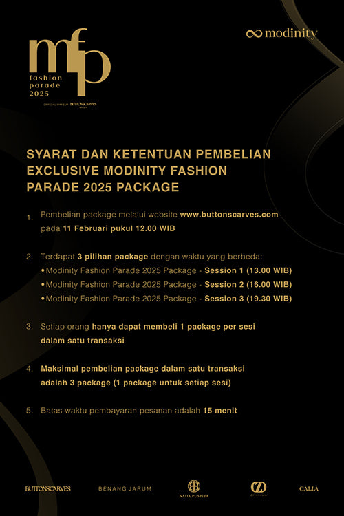 Modinity Fashion Parade 2025 Package - Session 1