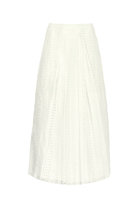 Irene Lace Skirt - White