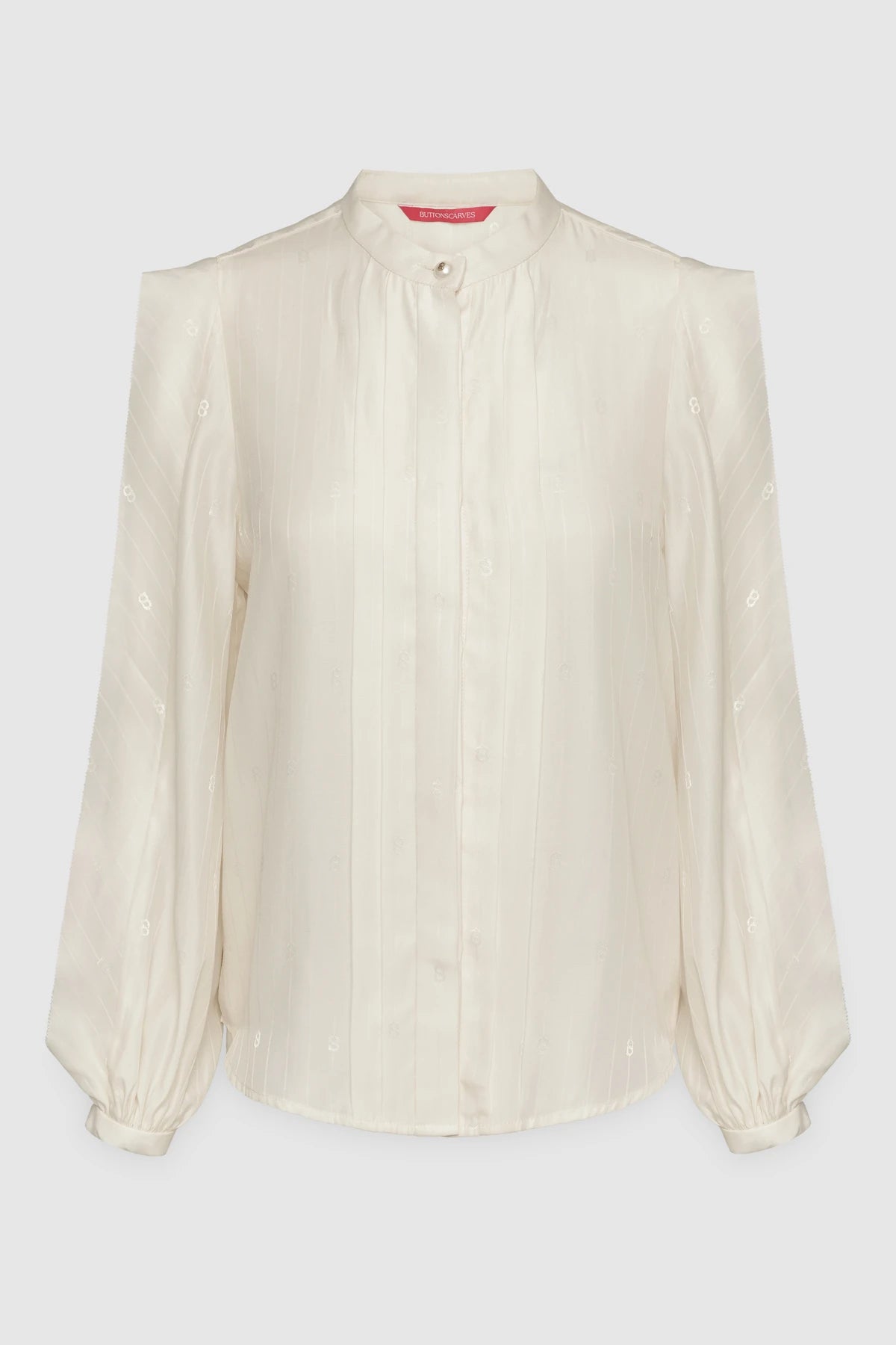 Louisa Pleated Shirt - Ivory